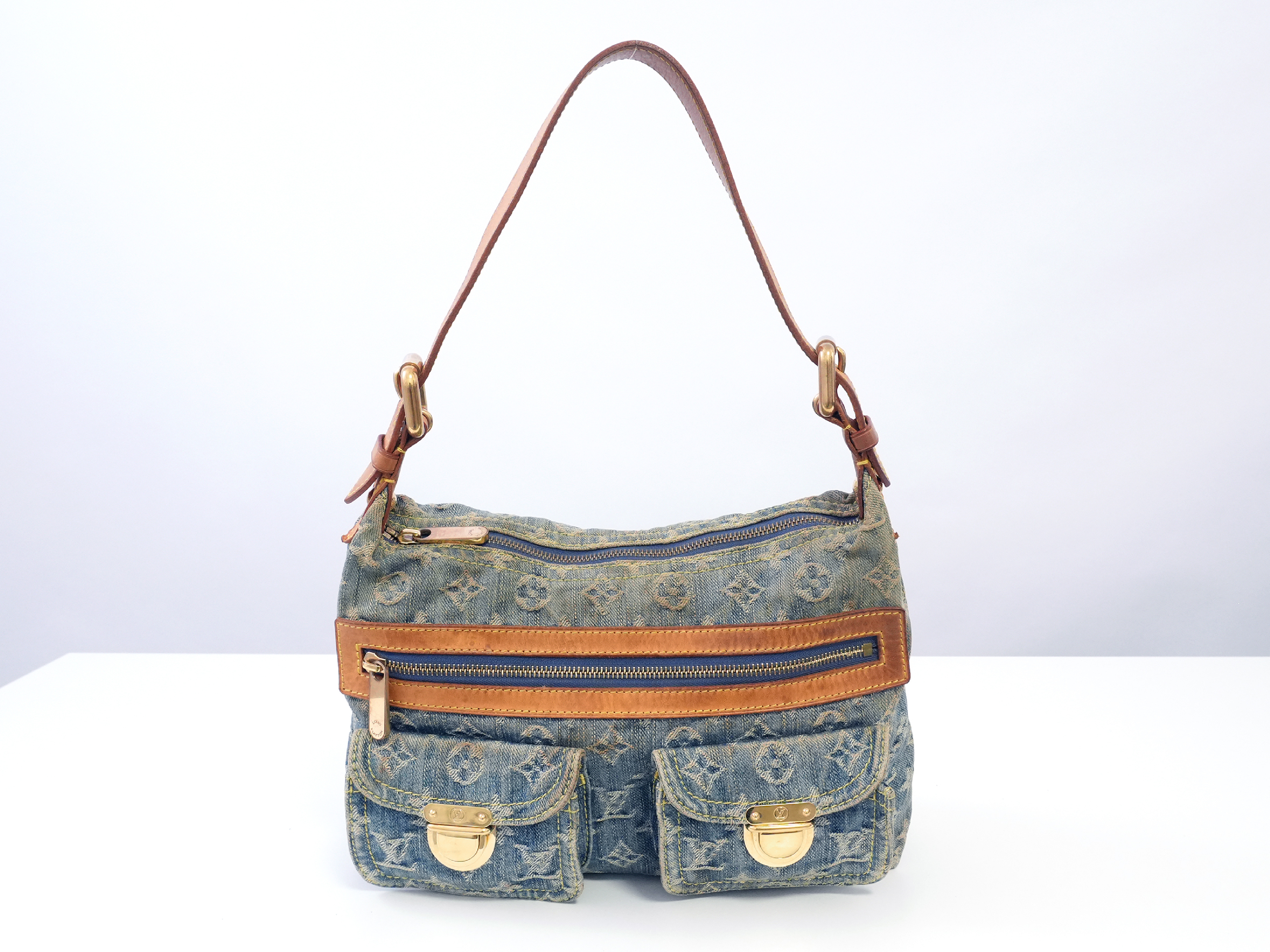 Monogram Denim Baggy PM M95049 Shoulder Bag