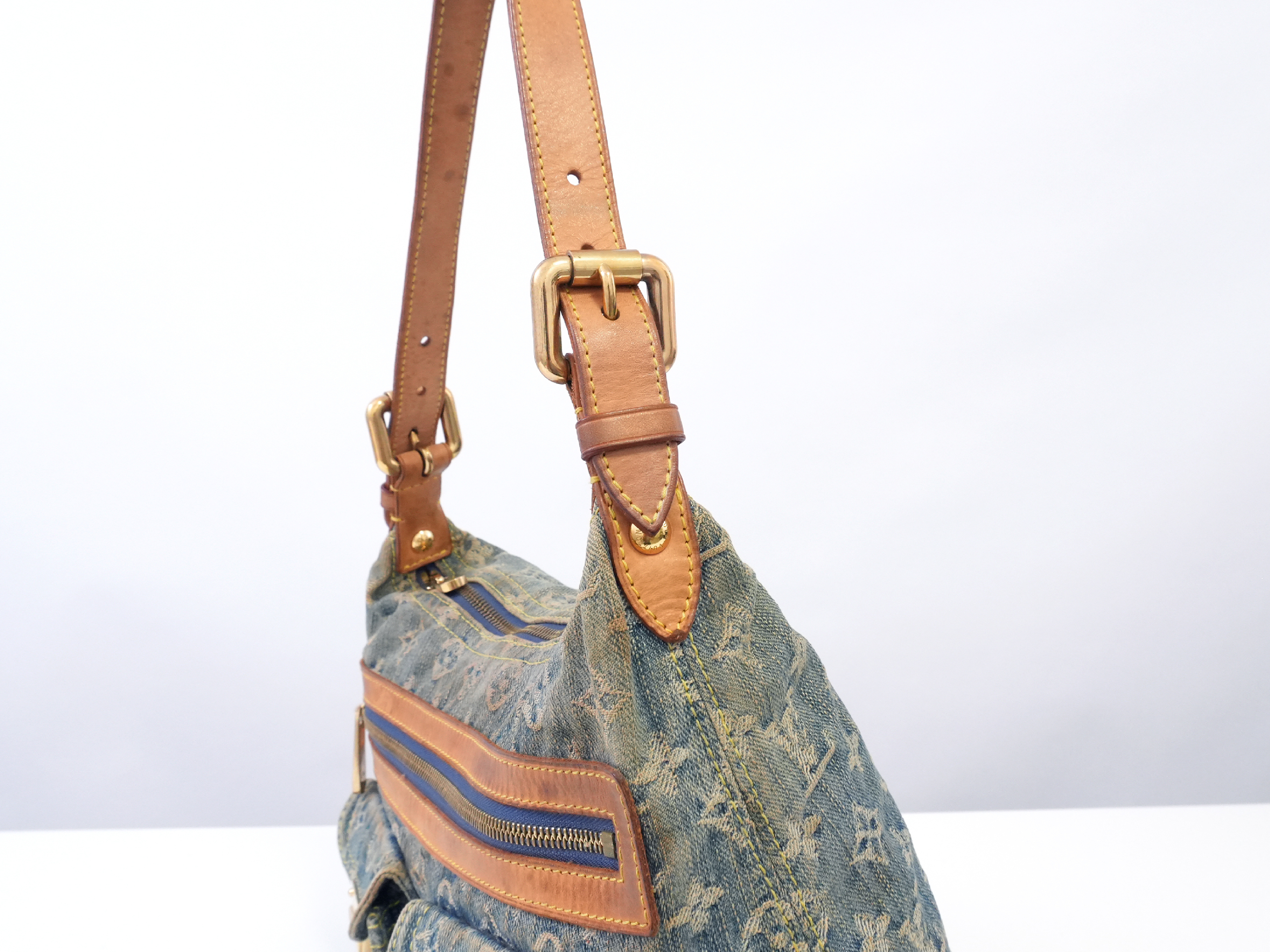 Monogram Denim Baggy PM M95049 Shoulder Bag — view 12