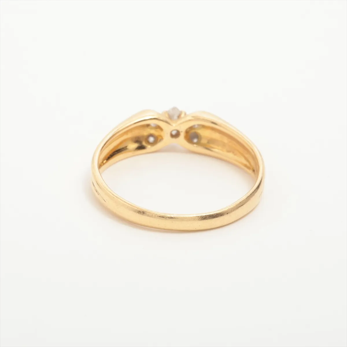 diamond ring, 18Kt (yellow gold), 3.0g, 0.32 diamonds, B5277A4. — view 2