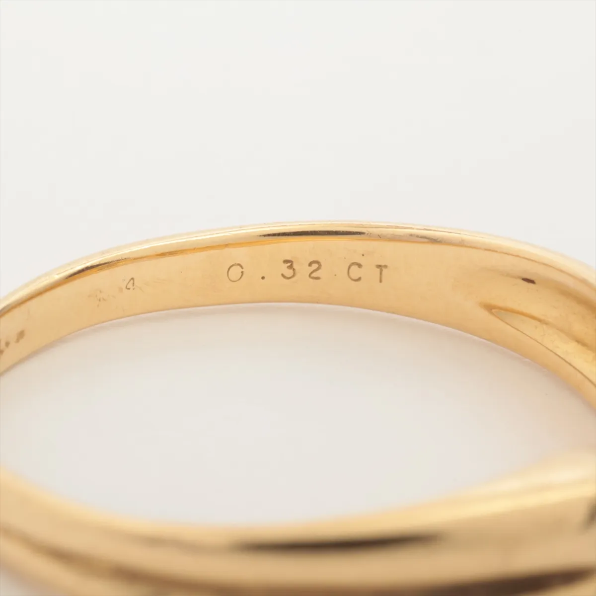 diamond ring, 18Kt (yellow gold), 3.0g, 0.32 diamonds, B5277A4. — view 4