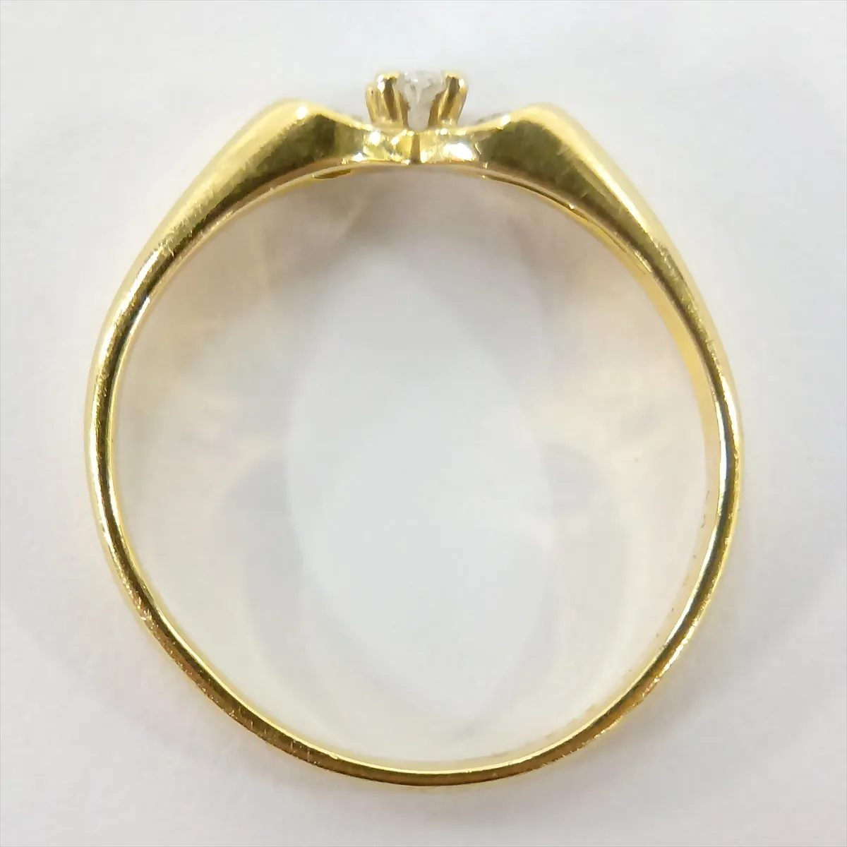 diamond ring, 18Kt (yellow gold), 3.0g, 0.32 diamonds, B5277A4. — view 5
