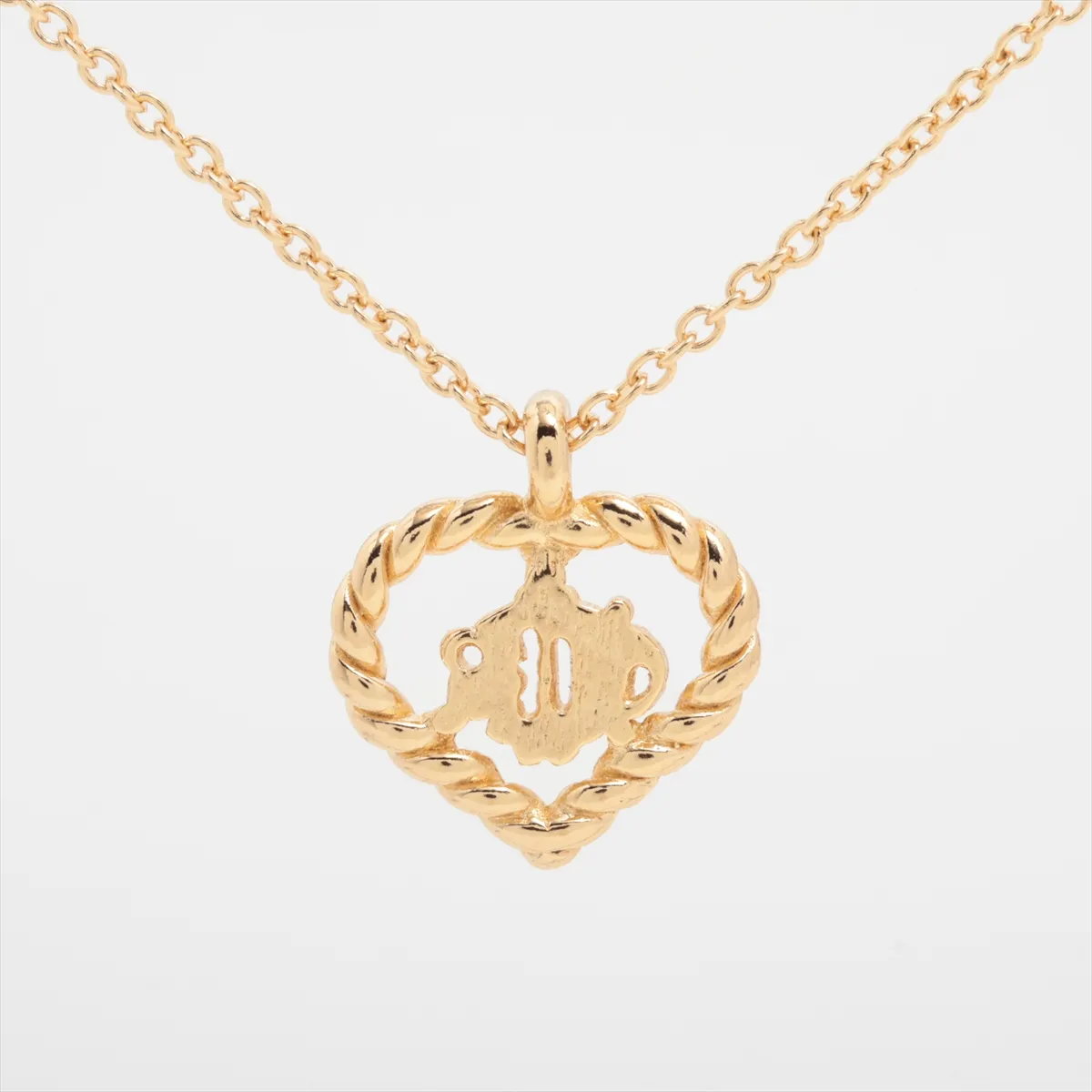 emblem necklace, GP gold, — view 2