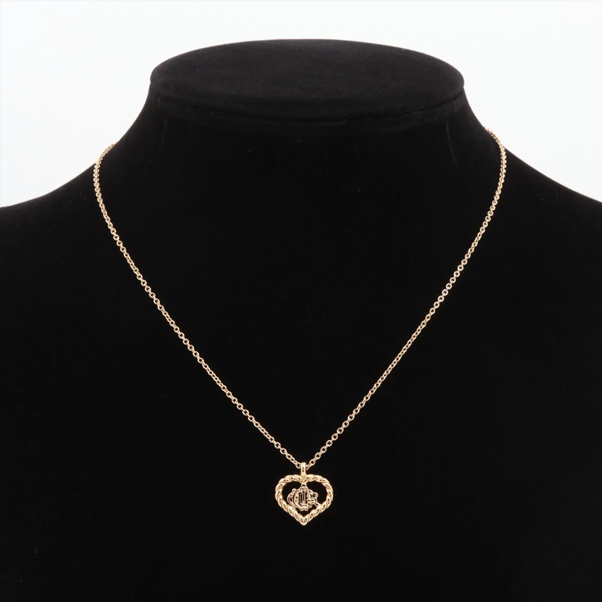 emblem necklace, GP gold, — view 5