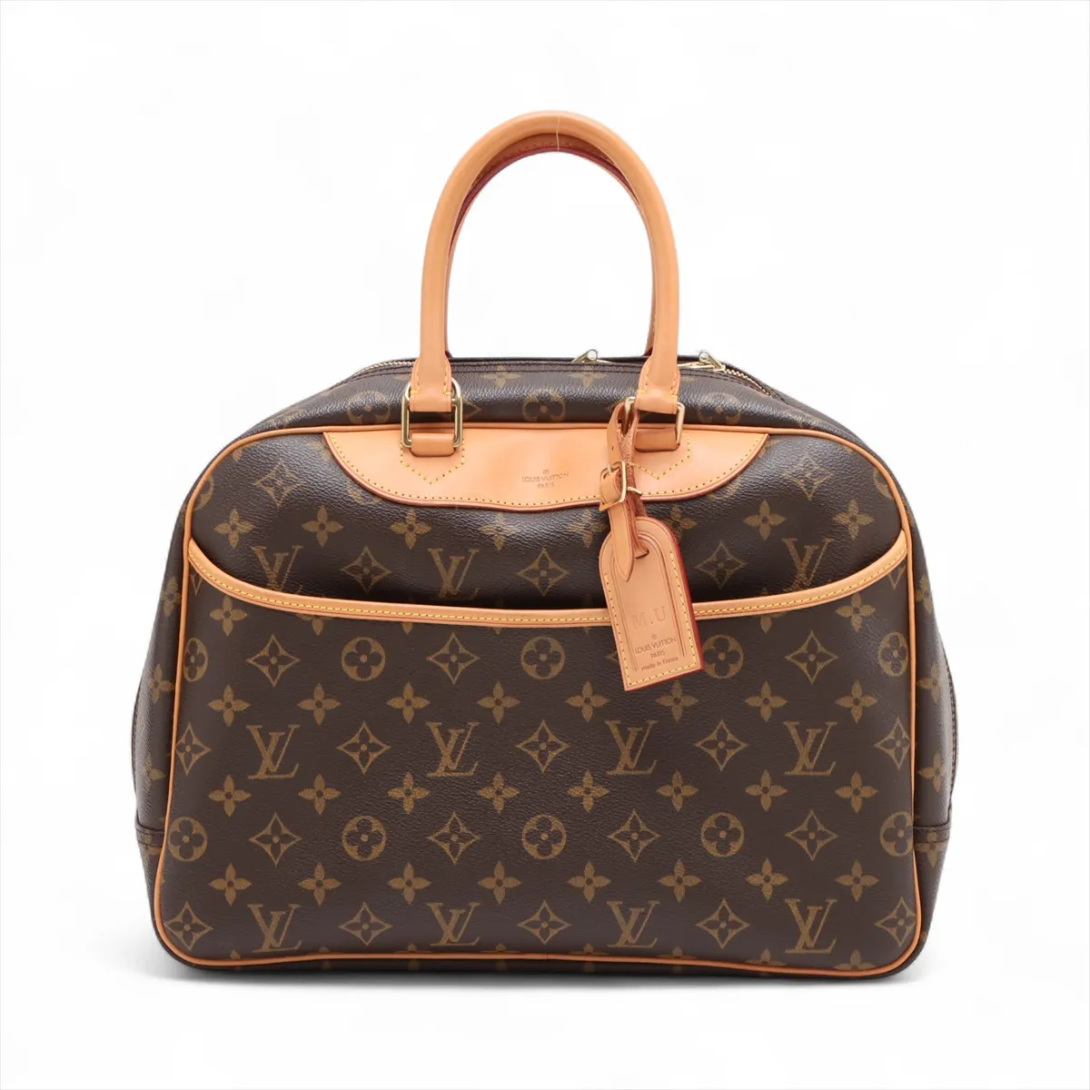 Monogram Deauville M47270 MB0014 Brown with initials