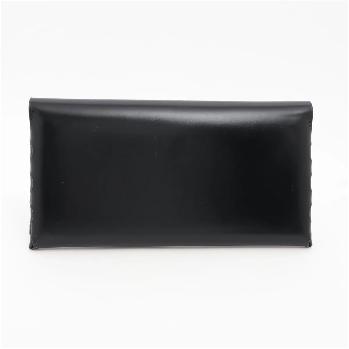 Leather Long Wallet, Black — view 2