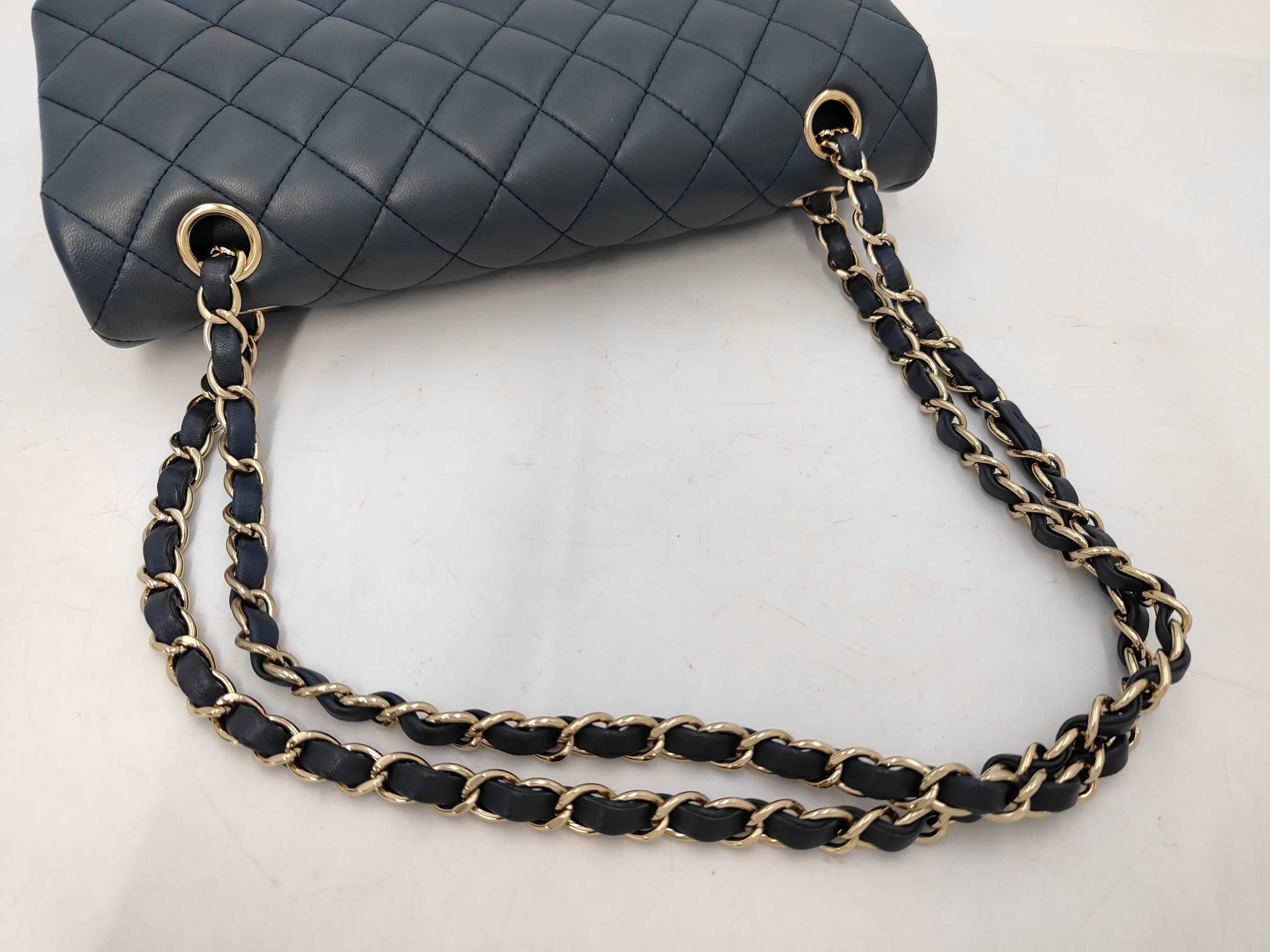 CF Chain Bag Small Navy Shoulder Bag — view 3