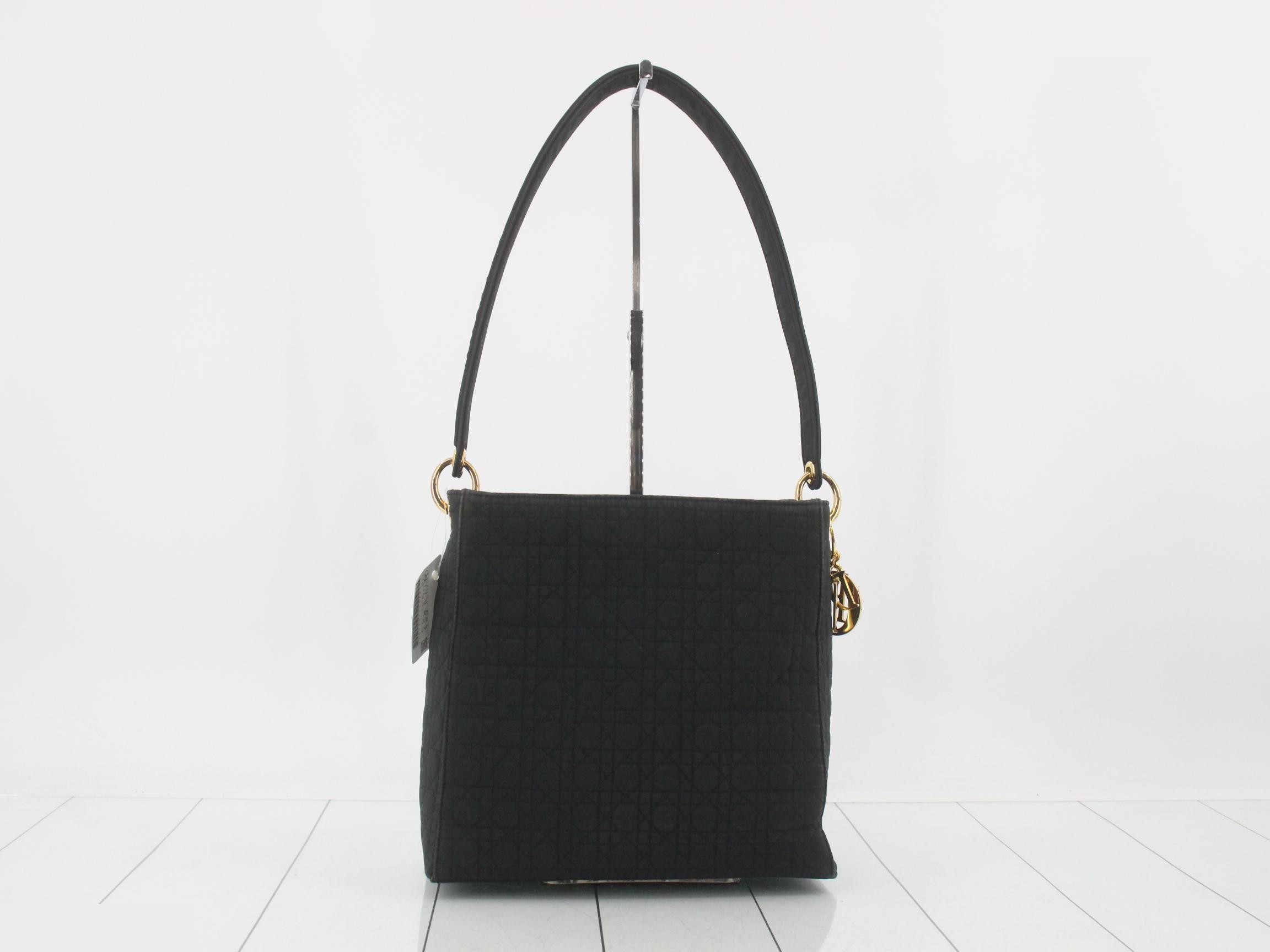 Lady Dior Cannage Nylon One-Shoulder Bag — view 2