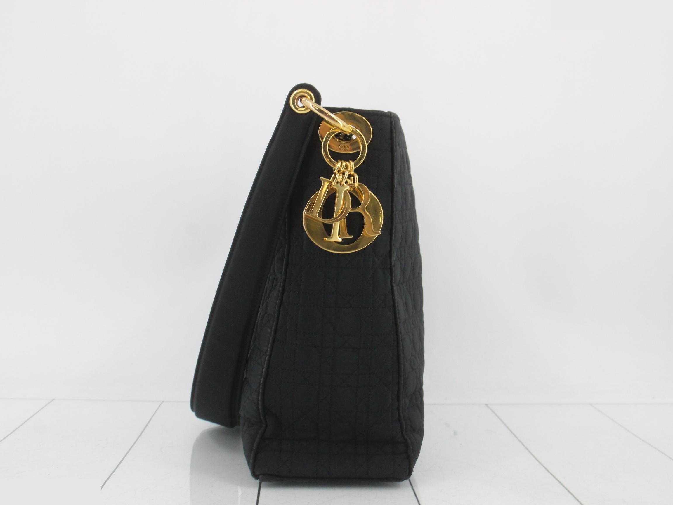 Lady Dior Cannage Nylon One-Shoulder Bag — view 4