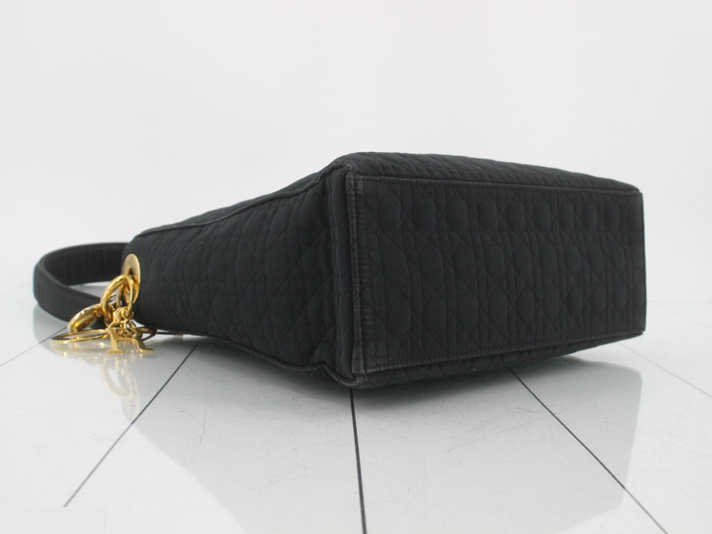 Lady Dior Cannage Nylon One-Shoulder Bag — view 5