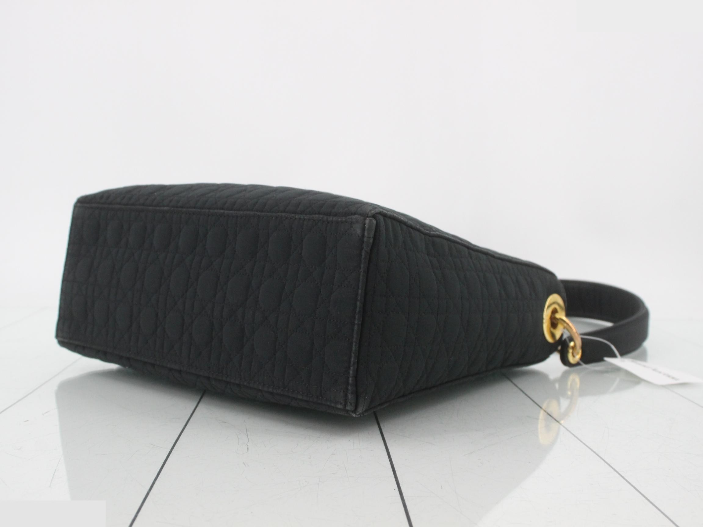 Lady Dior Cannage Nylon One-Shoulder Bag — view 6