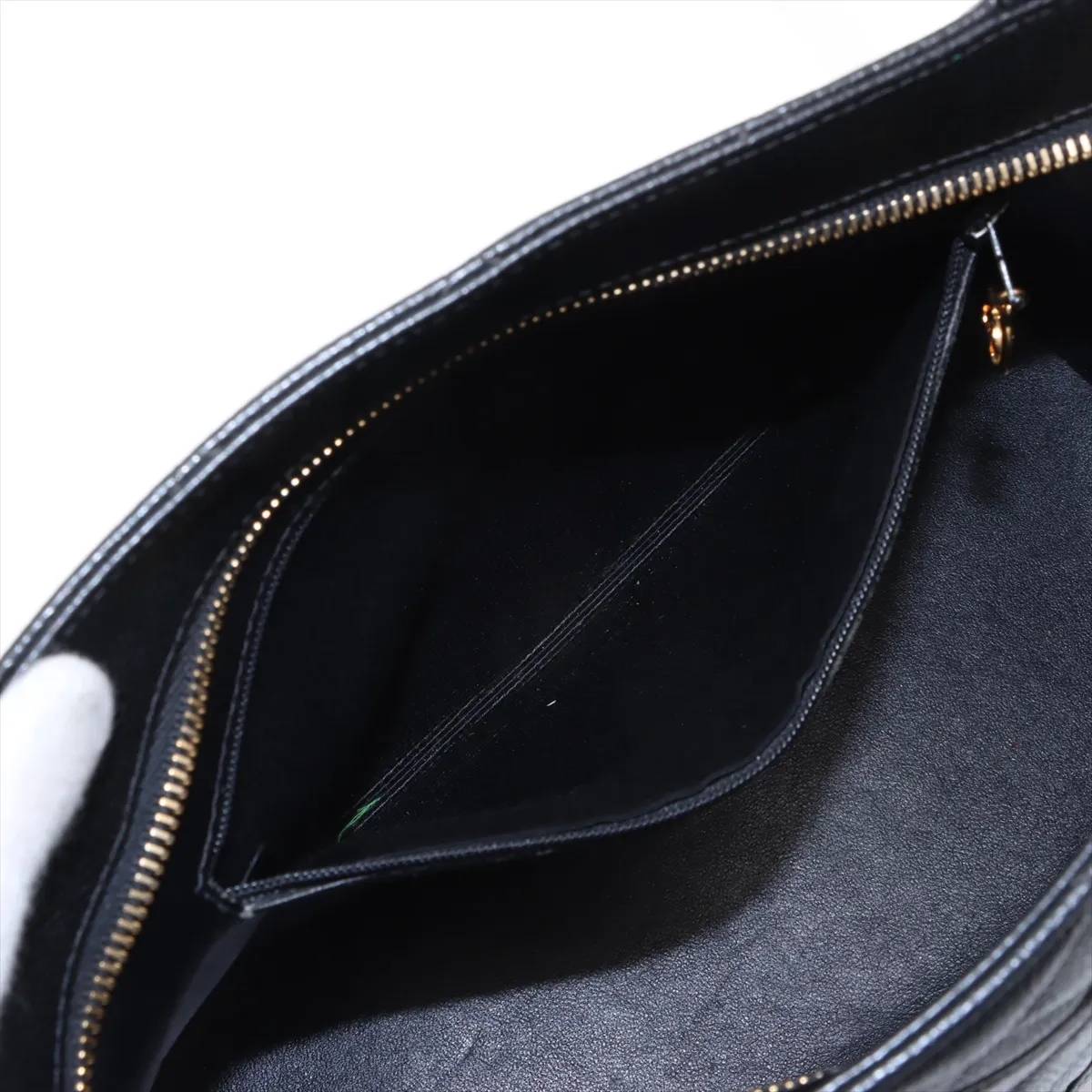 reprint caviar skin tote bag black gold hardware 5694375 5th series — view 8