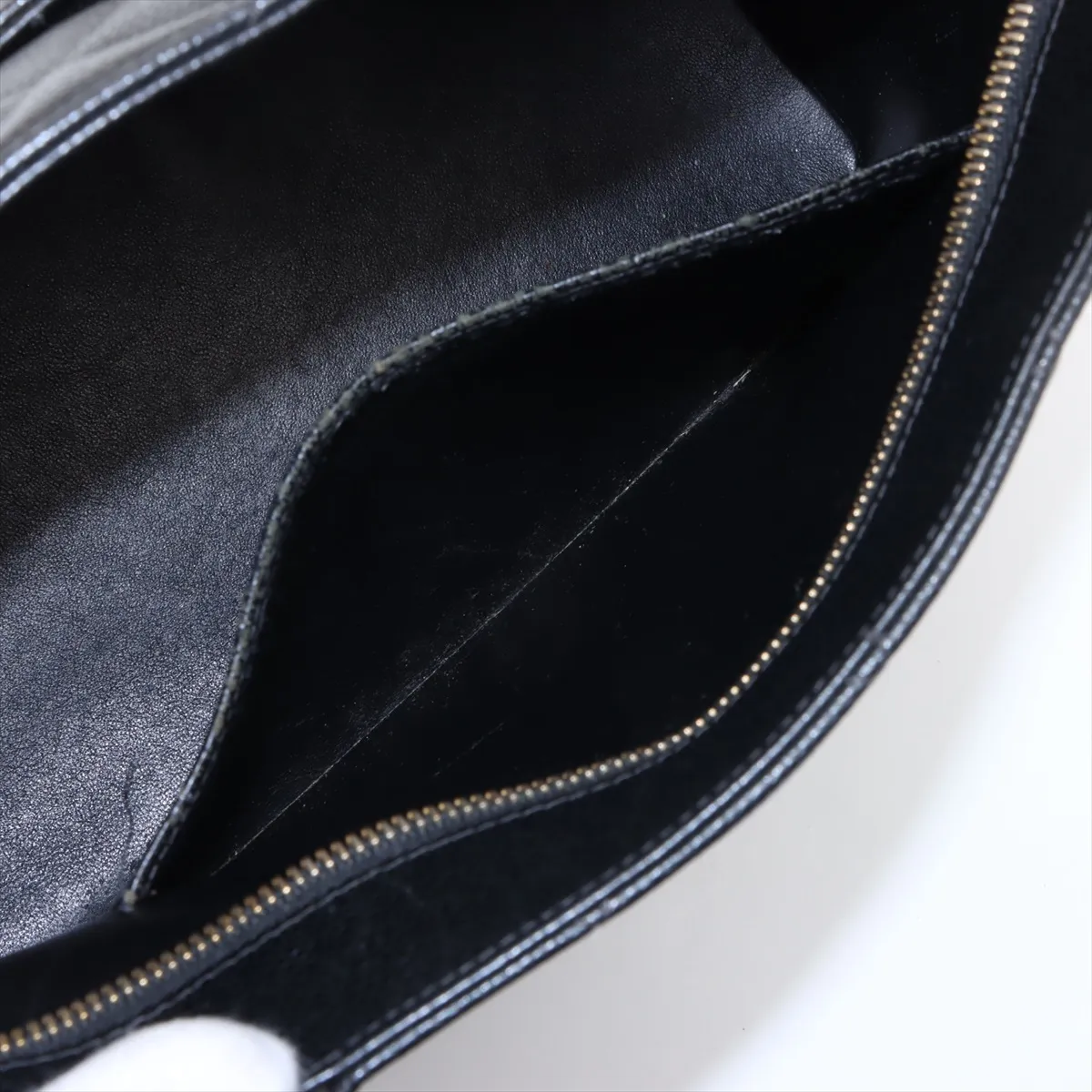 reprint caviar skin tote bag black gold hardware 5694375 5th series — view 9