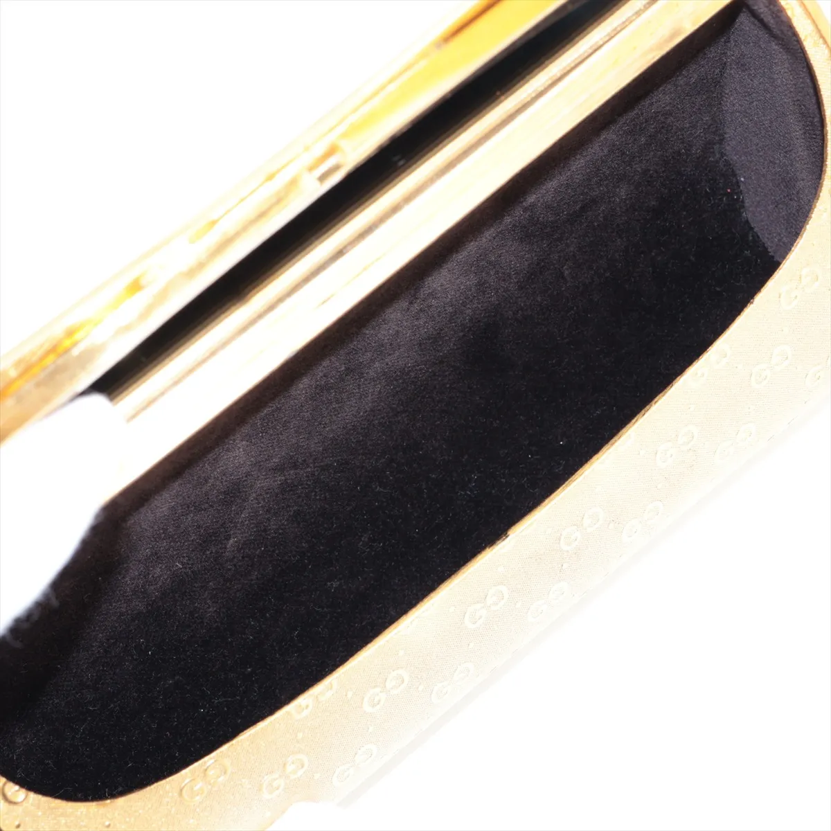 GG Metal Pouch Gold Clutch — view 4