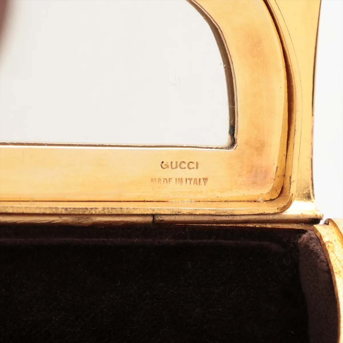 GG Metal Pouch Gold Clutch — view 5