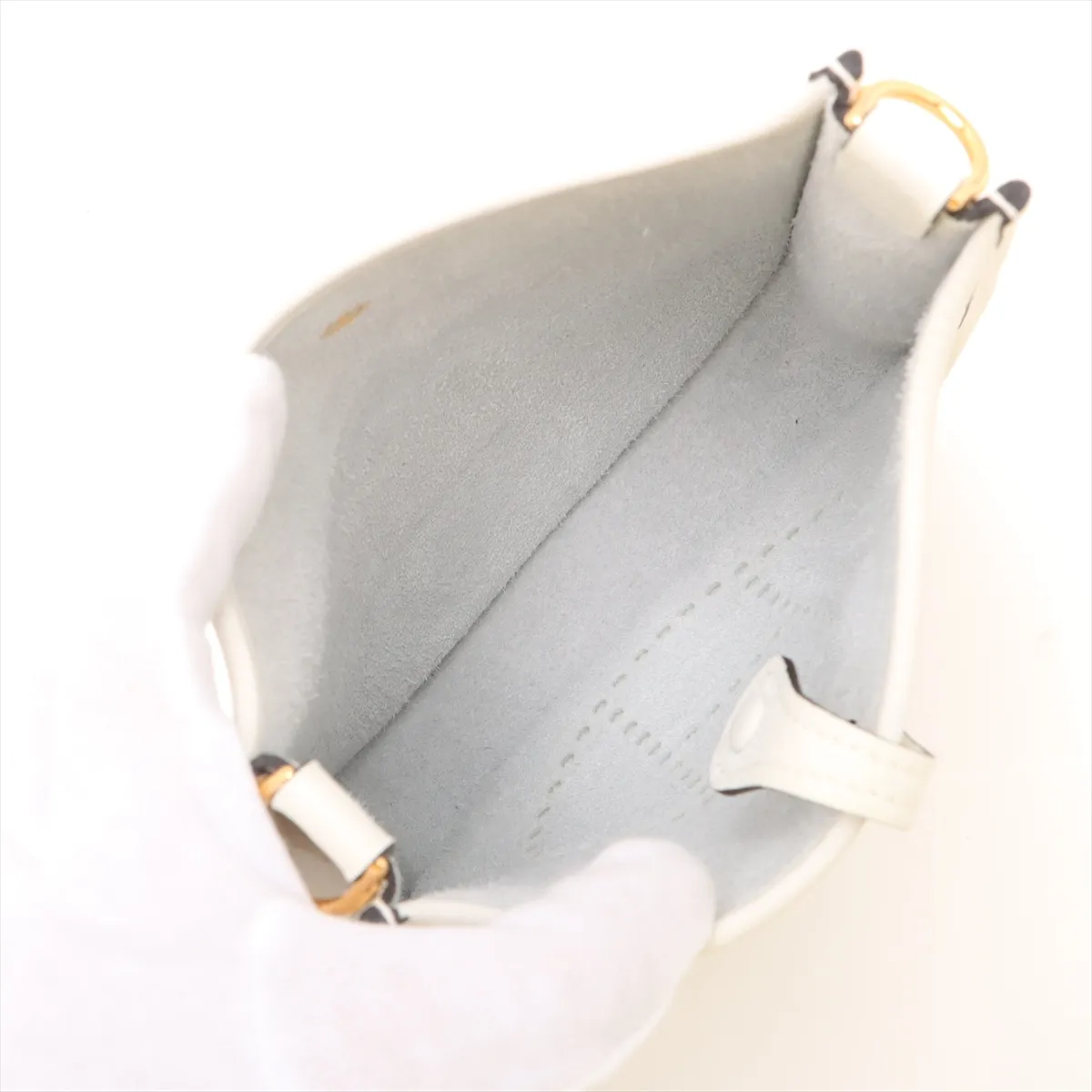 Evelyne 16 TPM Amazon Taurillon Clemence New White Gold Hardware B: 2023 — view 6