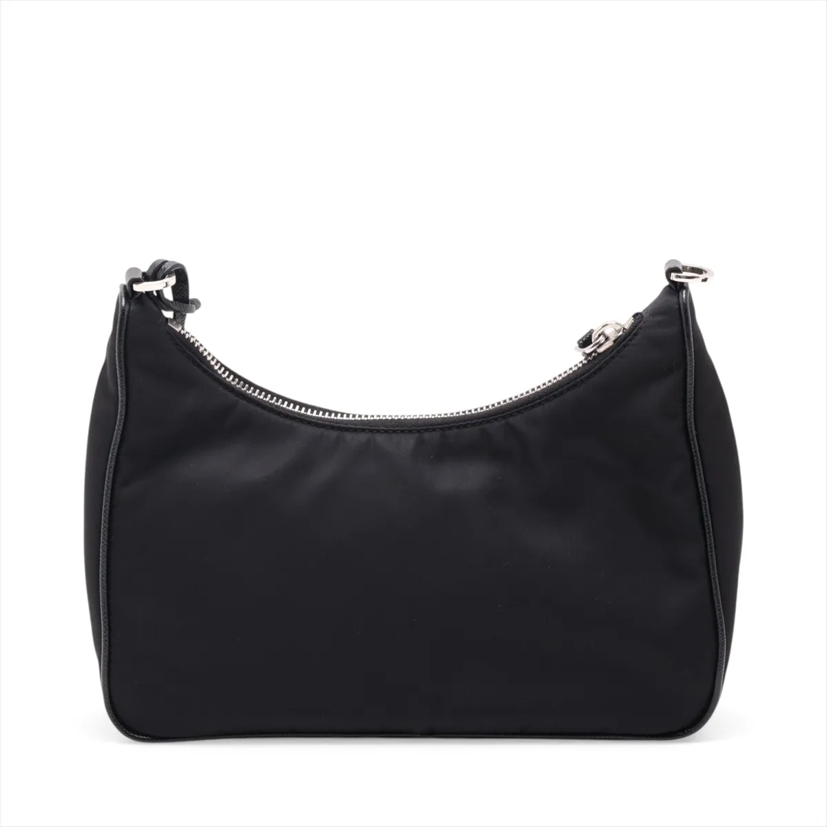 Tessuto Nylon x Leather 2-Way Shoulder Bag, Black — view 2
