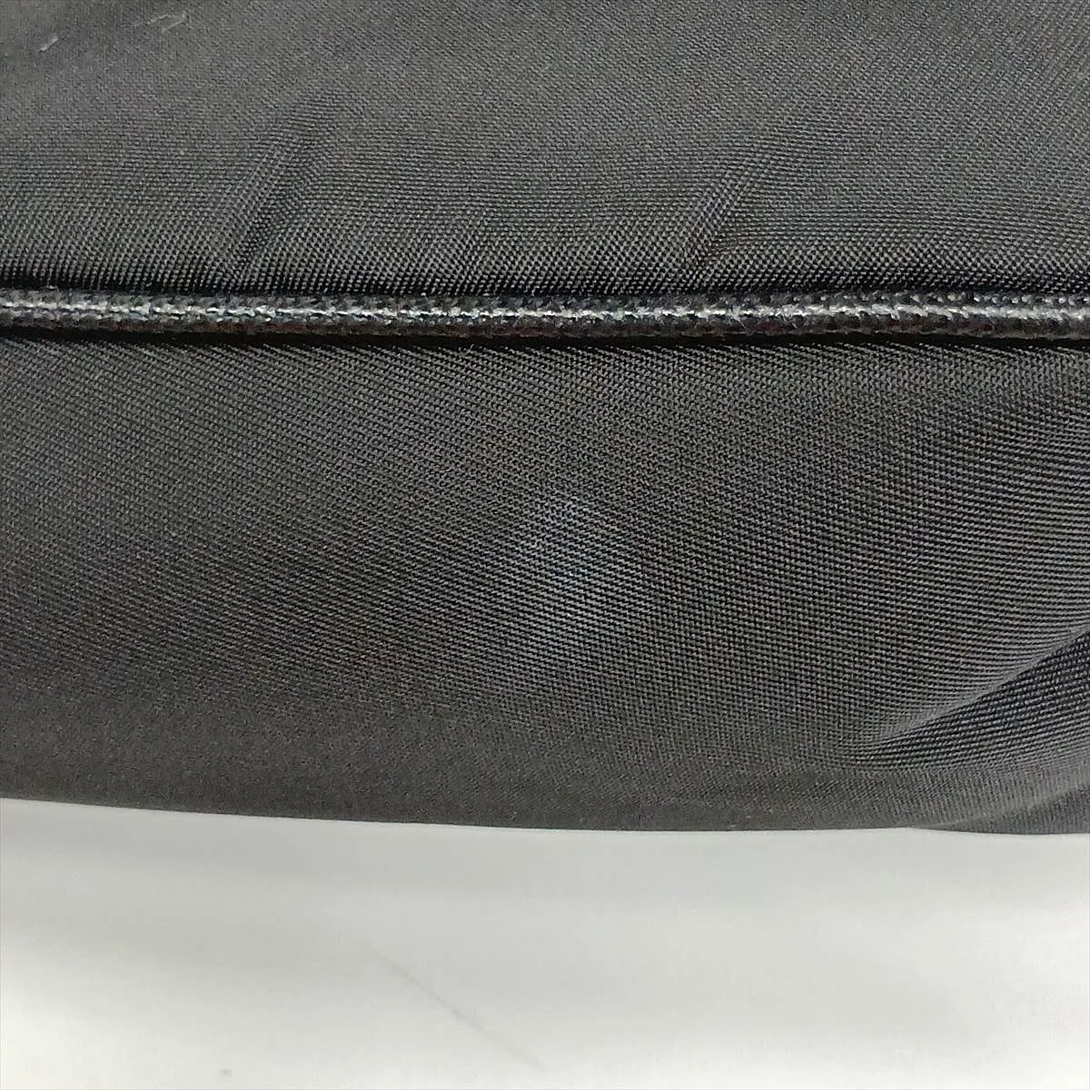 Tessuto Nylon x Leather 2-Way Shoulder Bag, Black — view 10