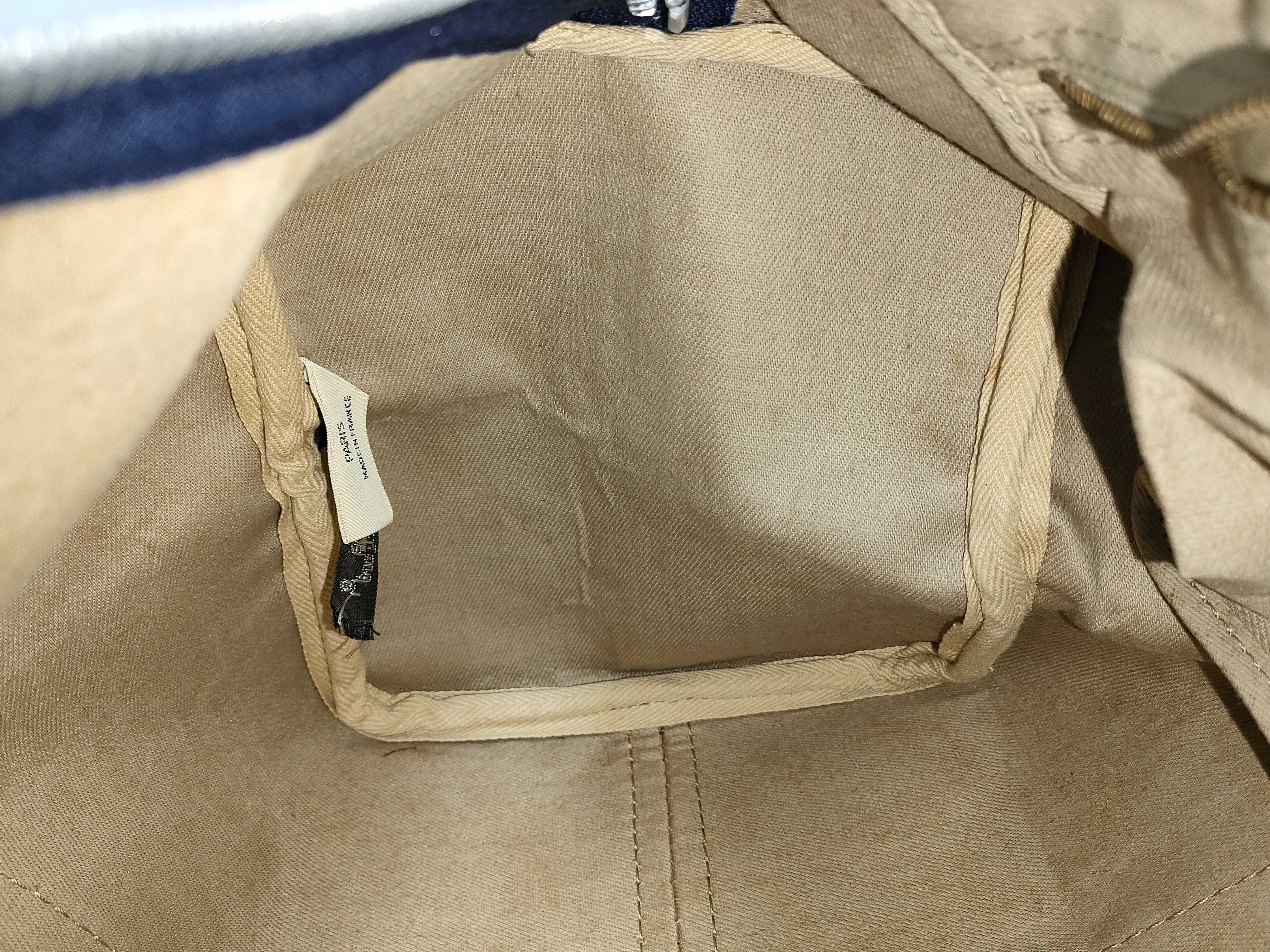 Trotter Mini Boston Bag Handbag - Trotter Canvas Leather Navy Handbag — view 9