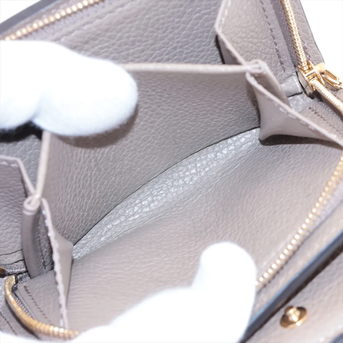 Bicolor Monogram Empreinte Portefeuille Claire M82370 Tourtrell Compact Wallet (RFID detected) — view 6