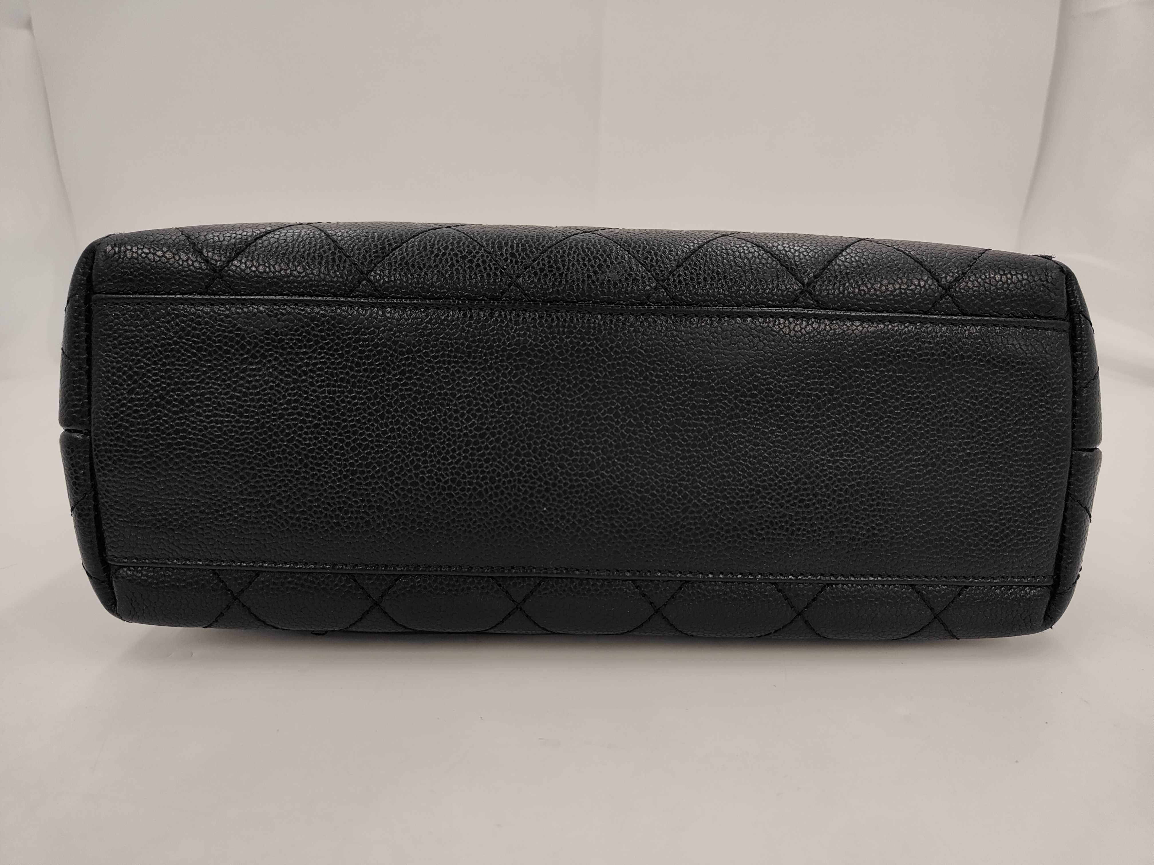 Matelassé Coco Mark Caviar Skin Handbag — view 3