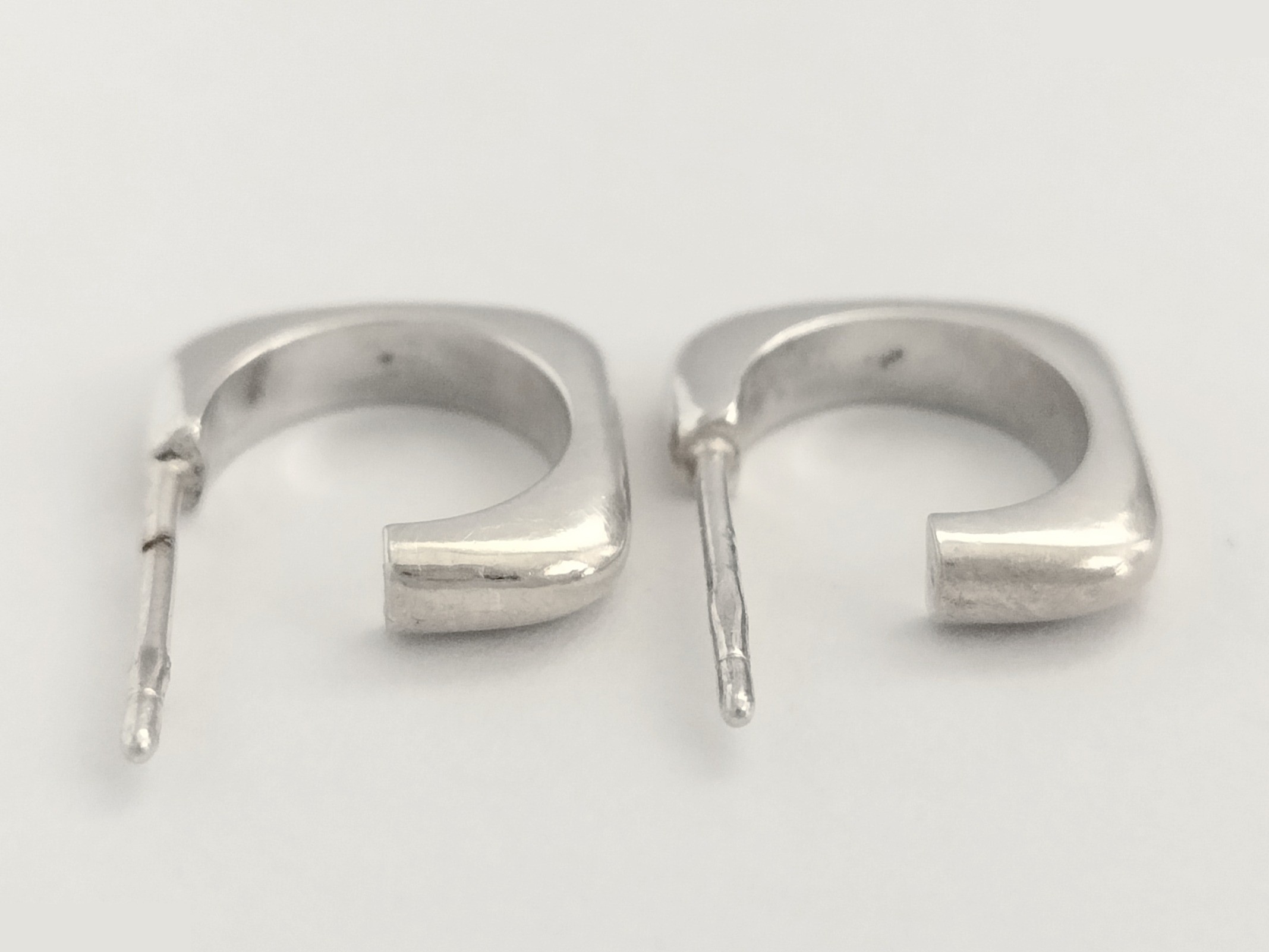 Logo Silver Earrings — view 4