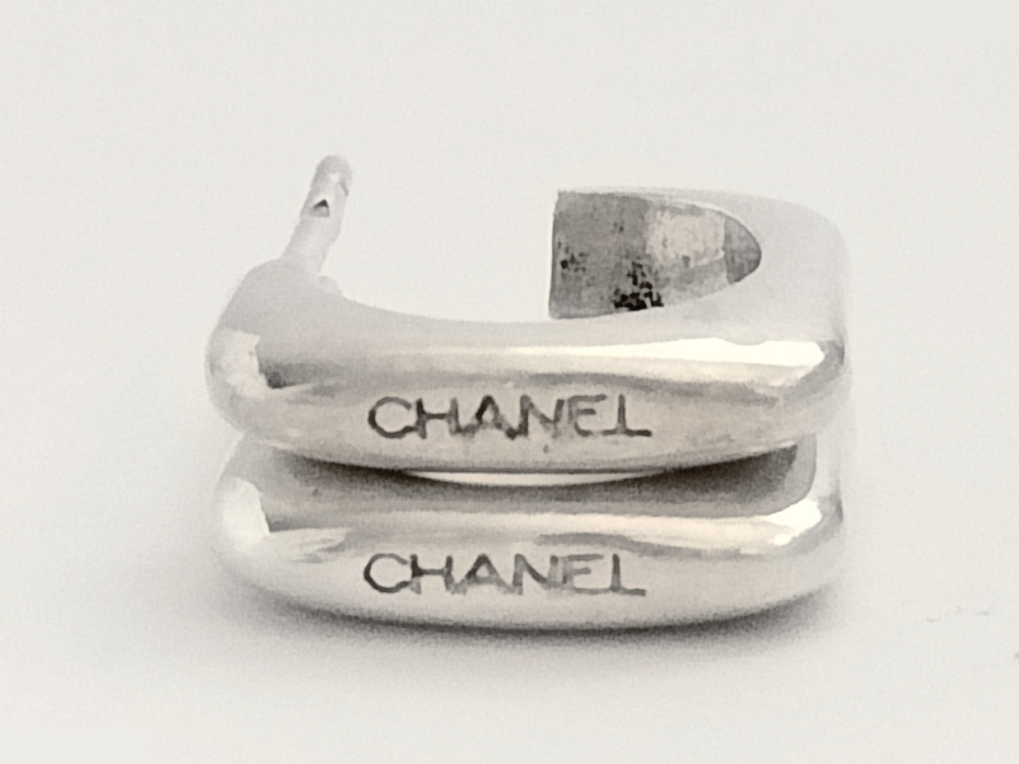 Logo Silver Earrings — view 5