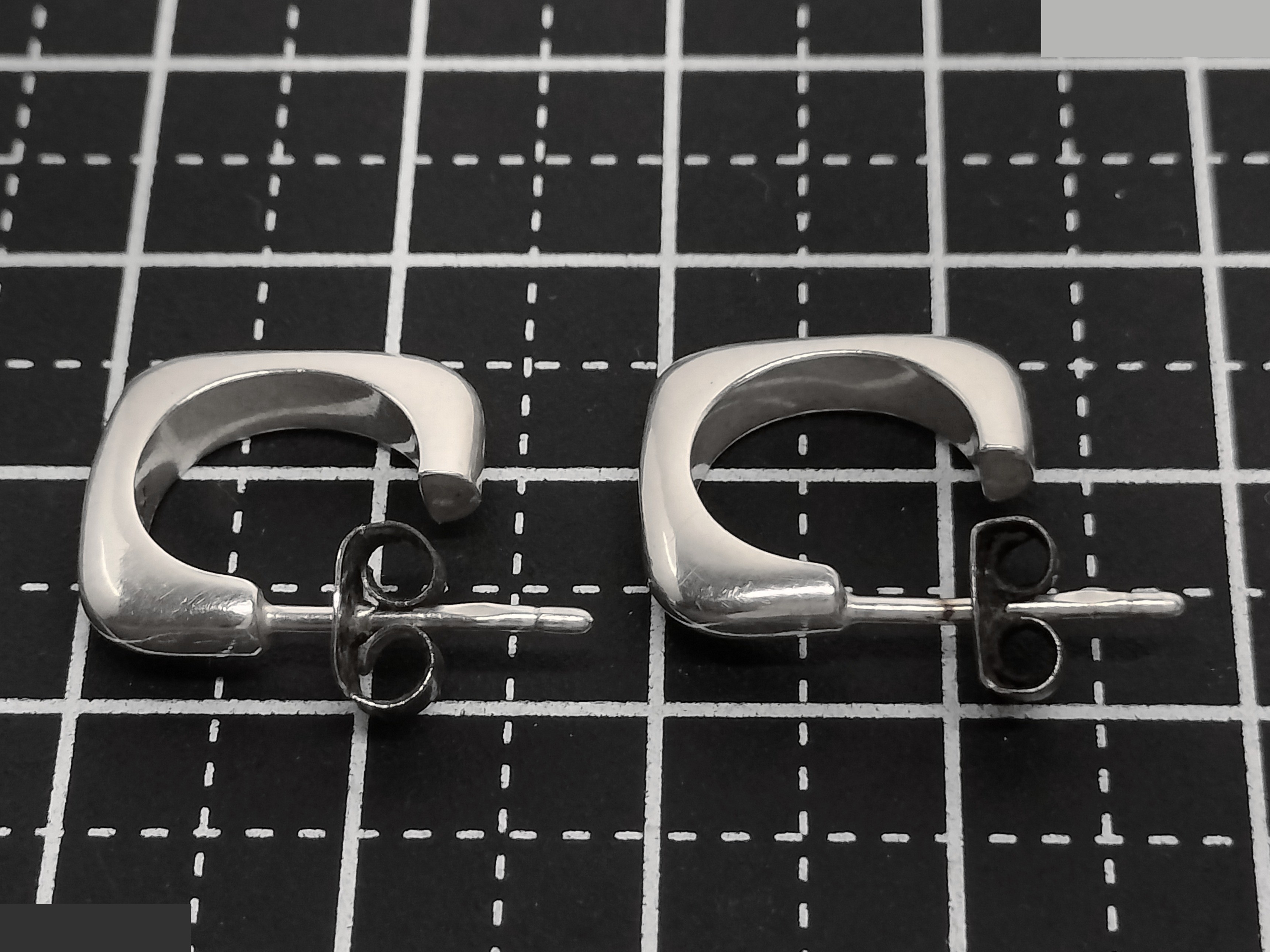 Logo Silver Earrings — view 7