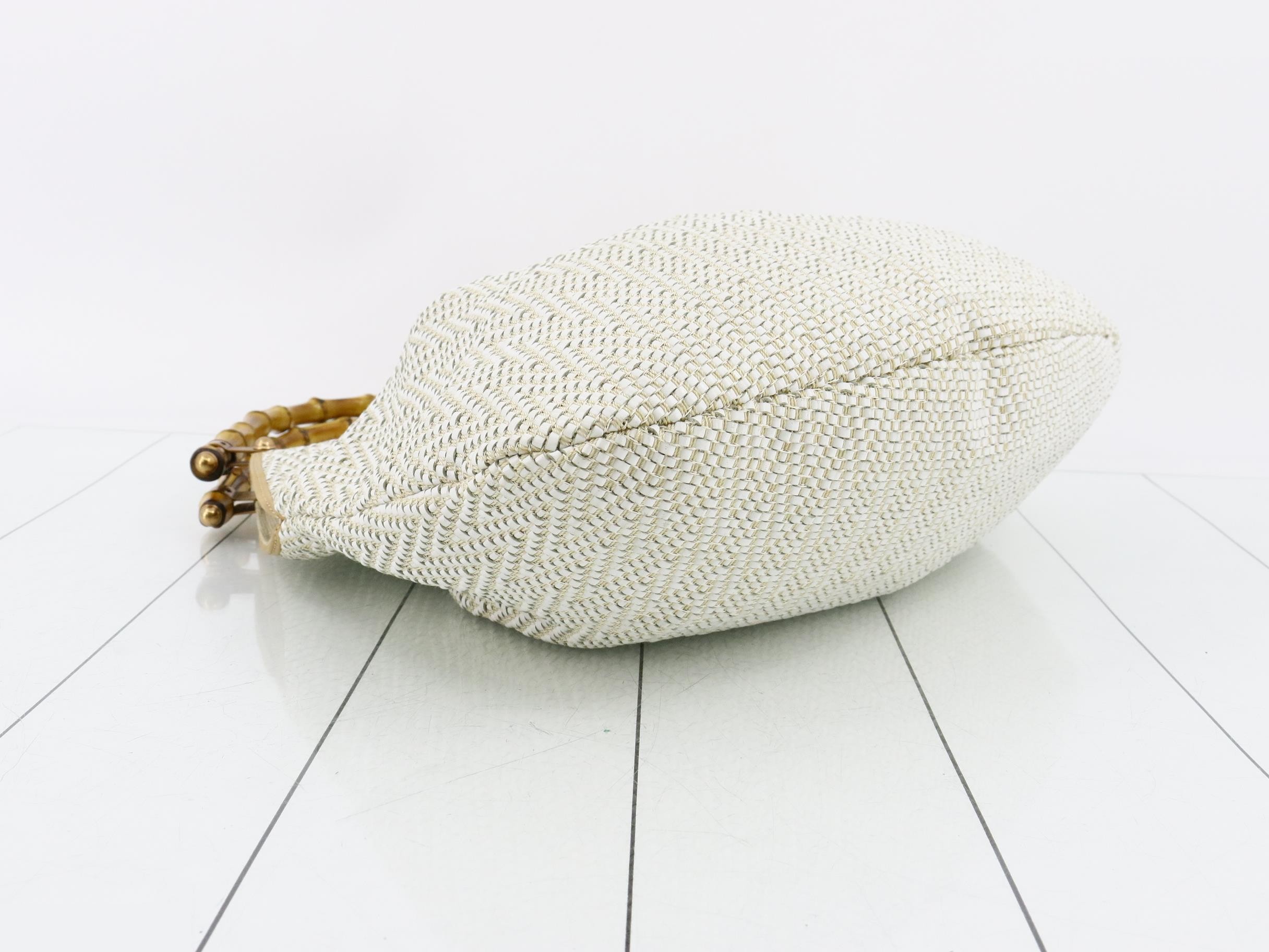 Bamboo studded shoulder bag — view 5