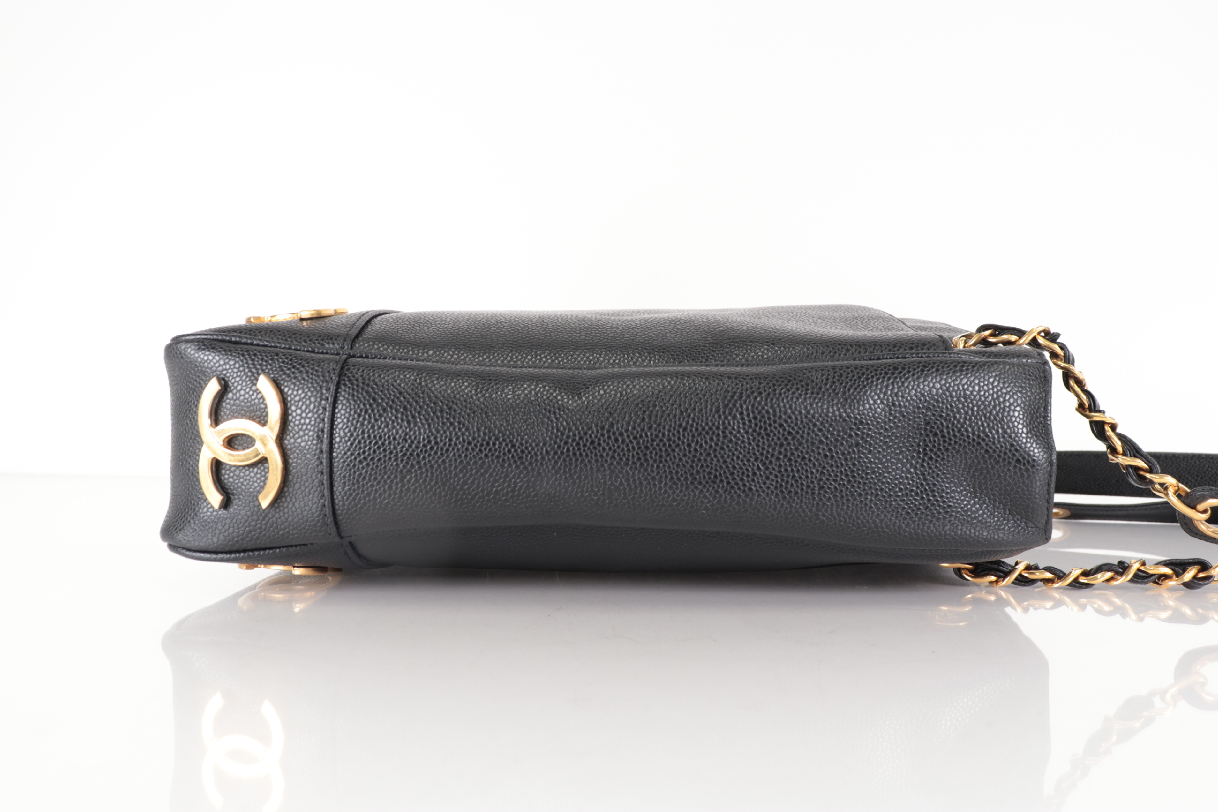 Triple Coco Caviar Chain Tote Bag (Series 5) — view 3