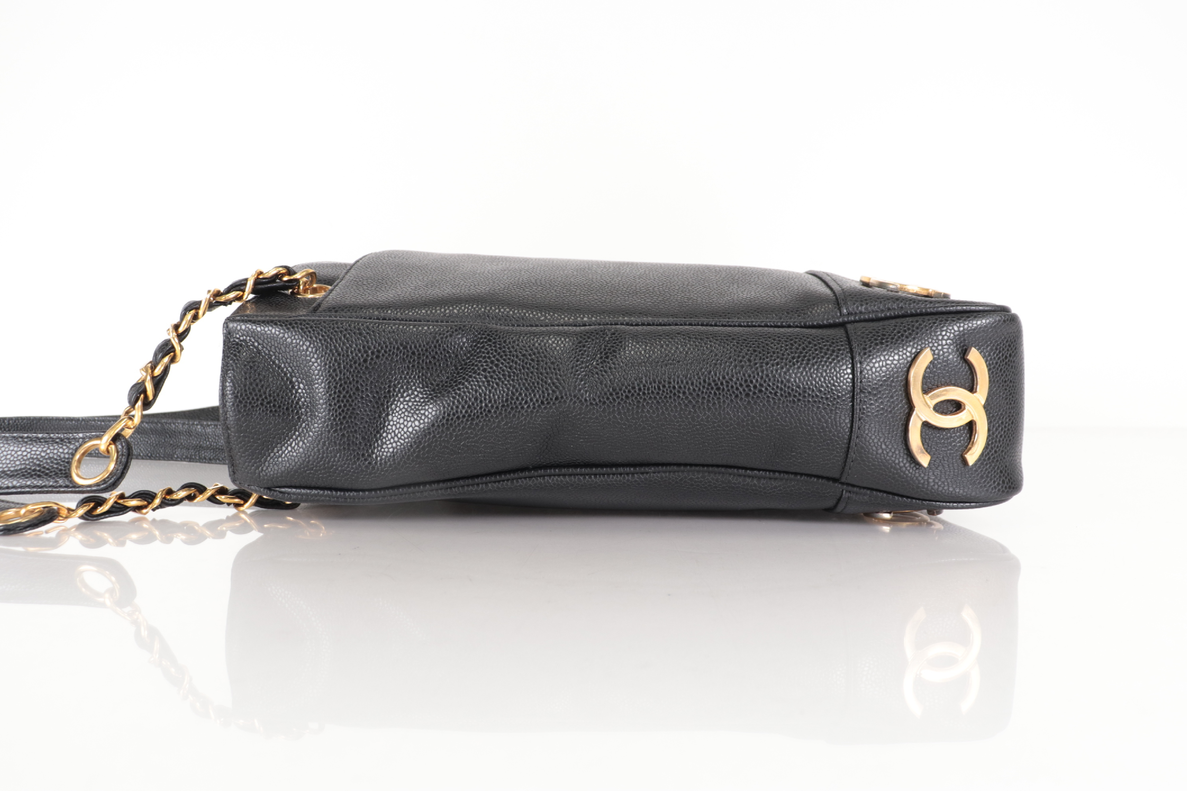 Triple Coco Caviar Chain Tote Bag (Series 5) — view 4