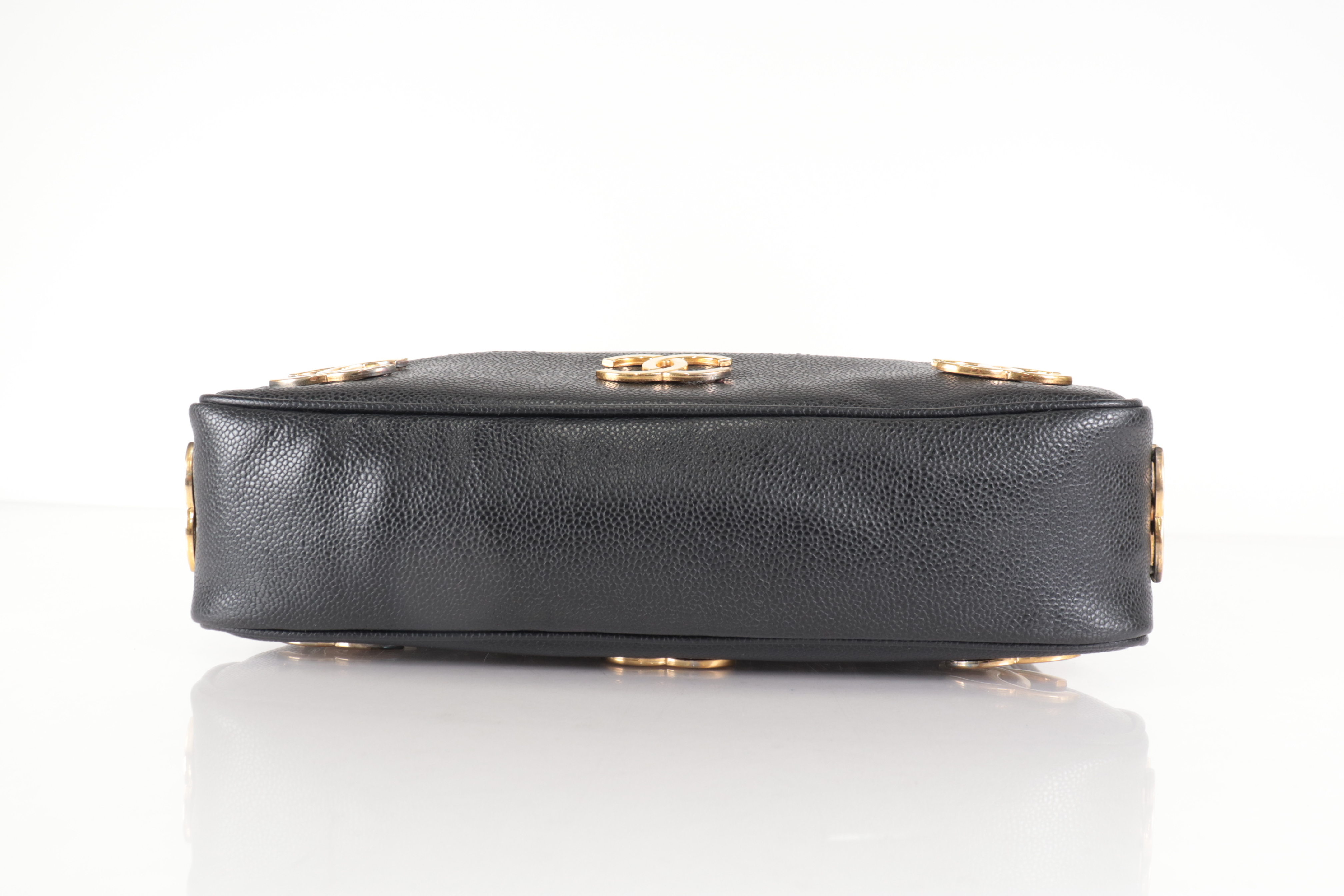 Triple Coco Caviar Chain Tote Bag (Series 5) — view 5