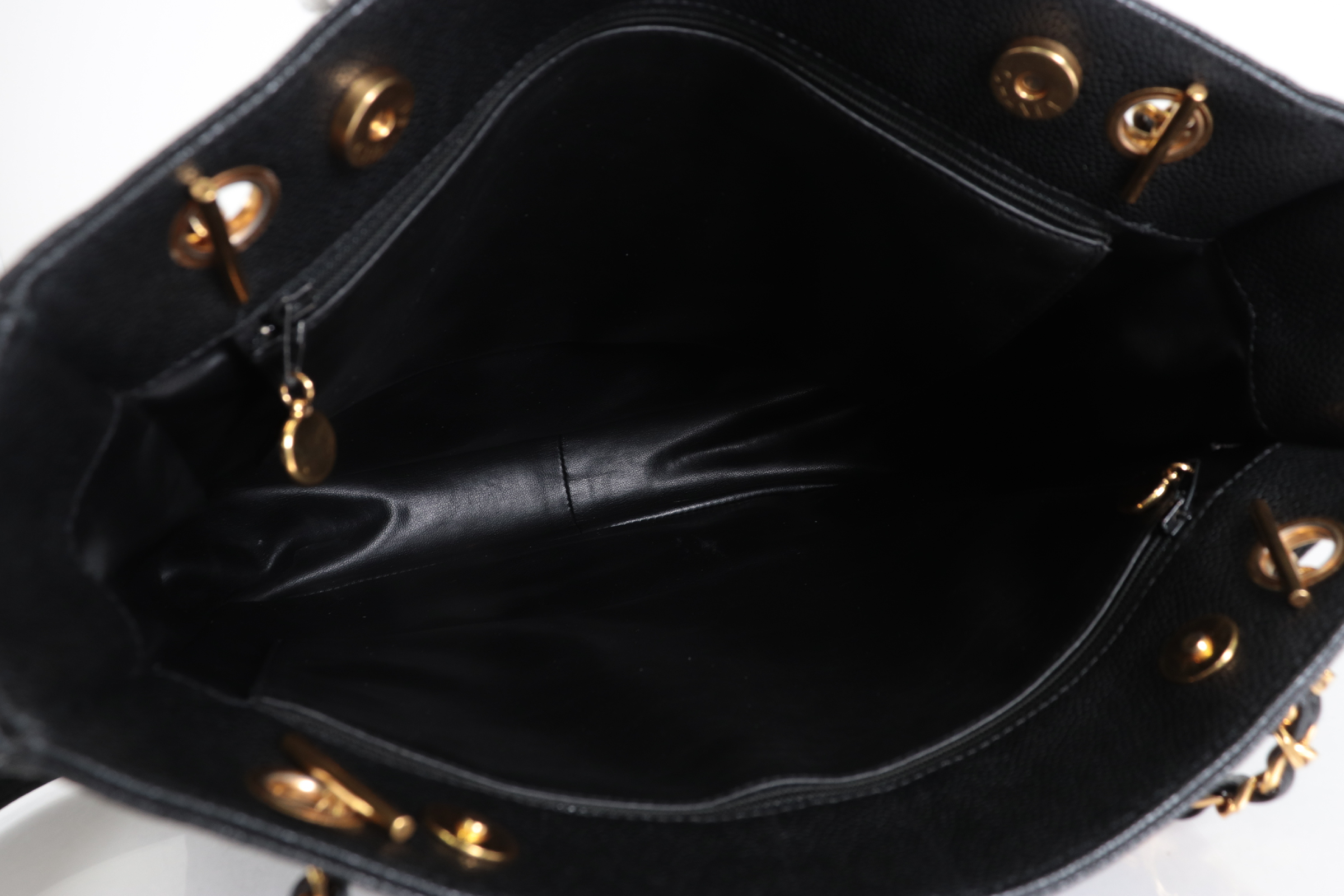 Triple Coco Caviar Chain Tote Bag (Series 5) — view 7