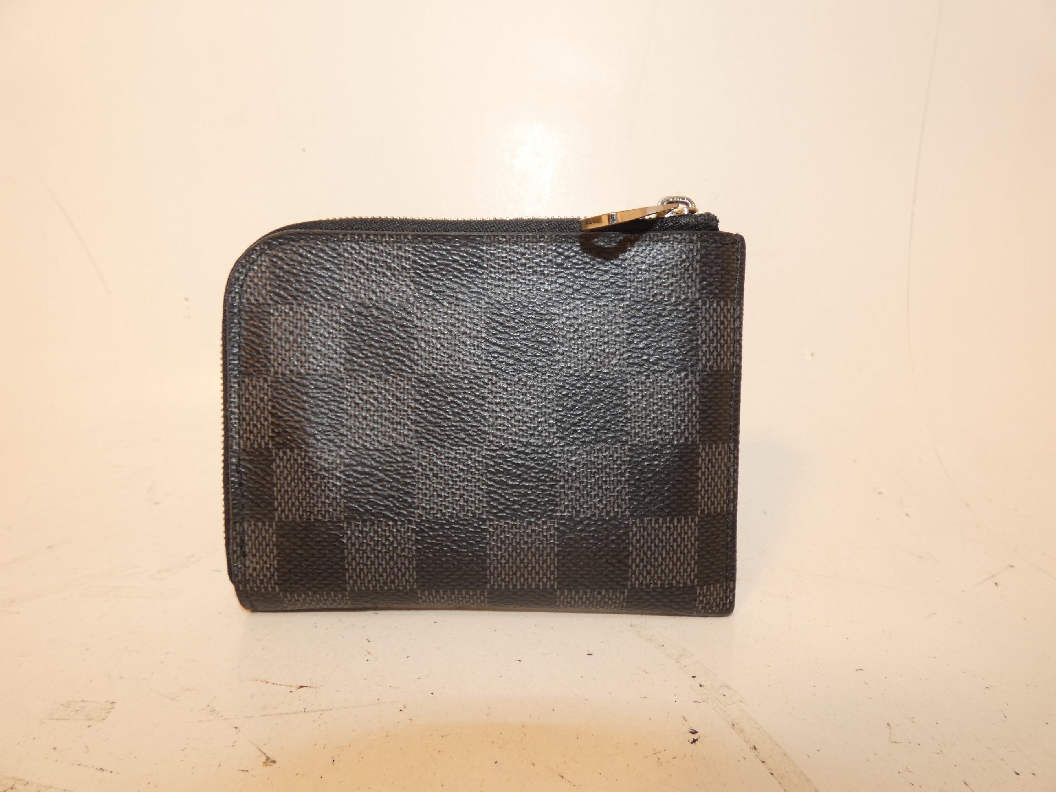 Damier Graphite L-shaped Zip Coin Case — view 2