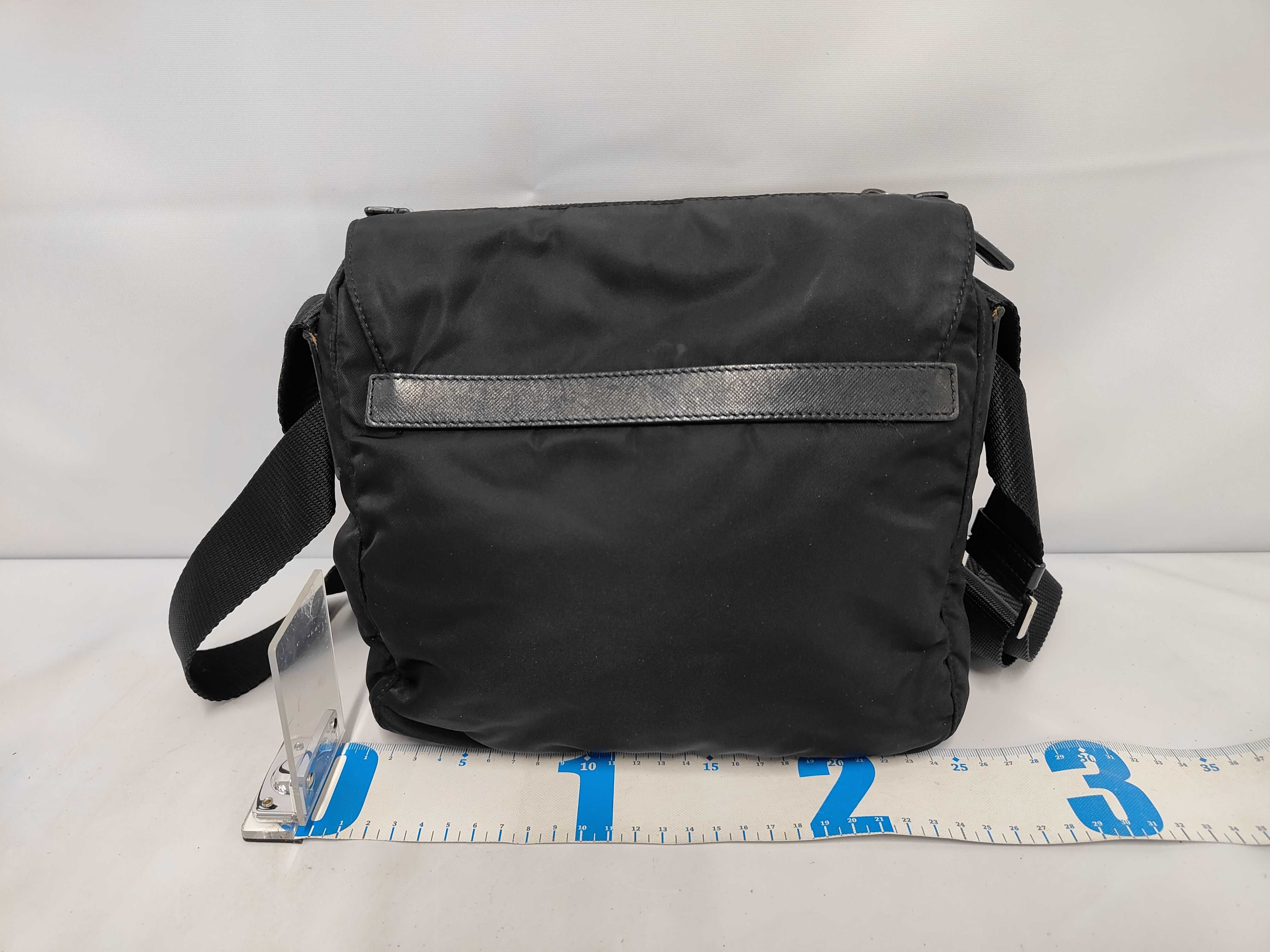 Saffiano Leather x Nylon Shoulder Bag — view 2