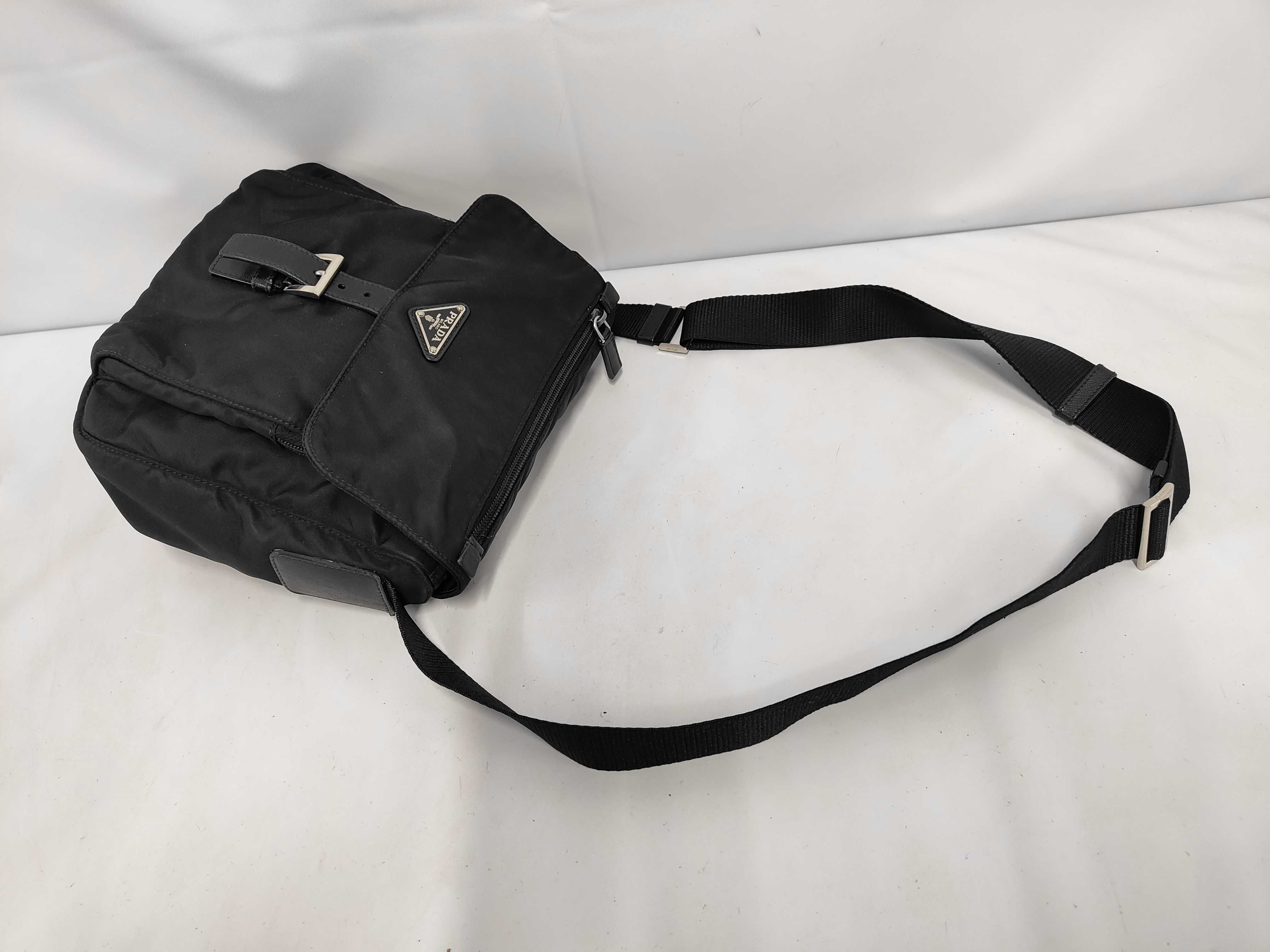 Saffiano Leather x Nylon Shoulder Bag — view 5