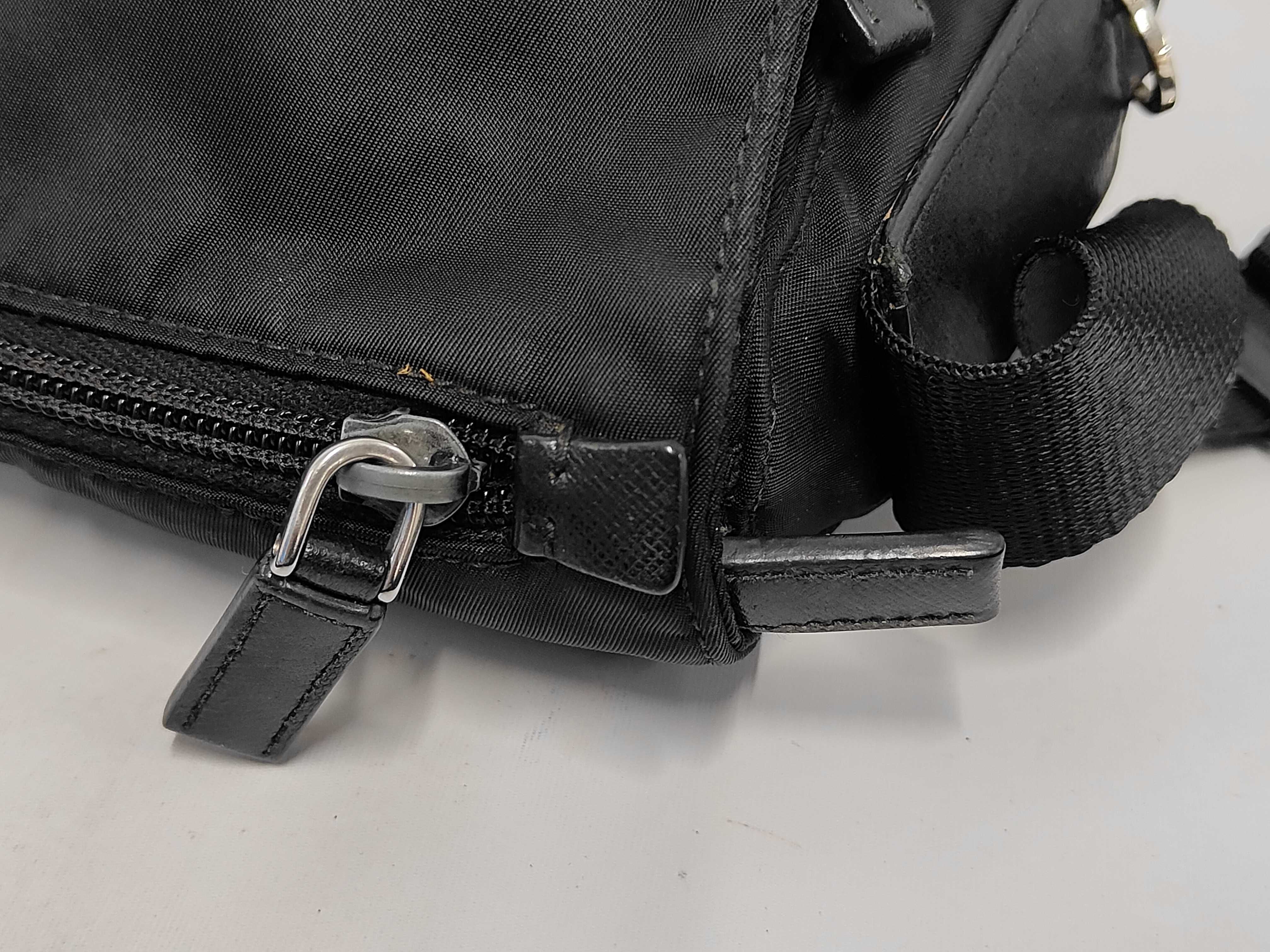 Saffiano Leather x Nylon Shoulder Bag — view 7