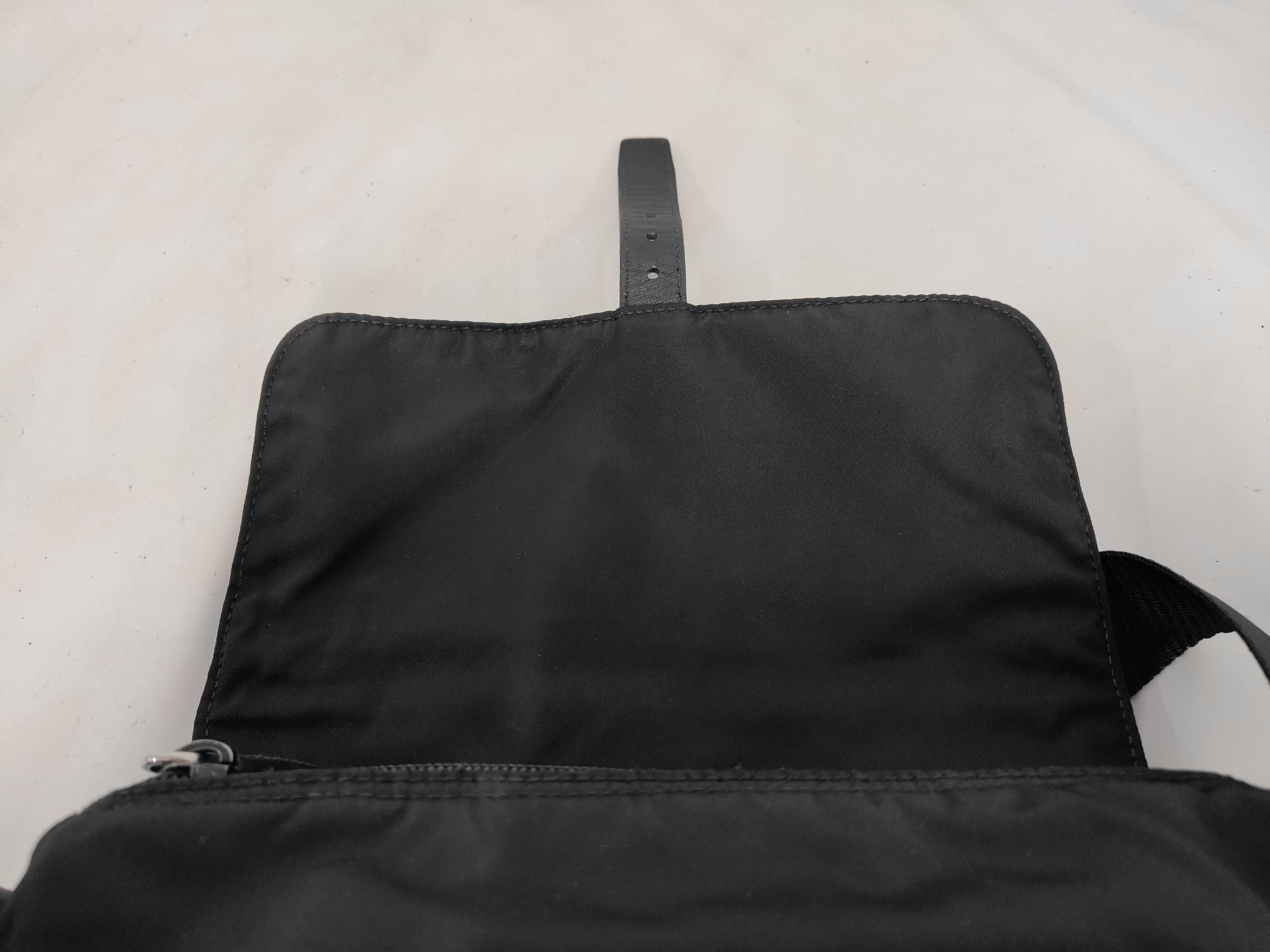 Saffiano Leather x Nylon Shoulder Bag — view 8