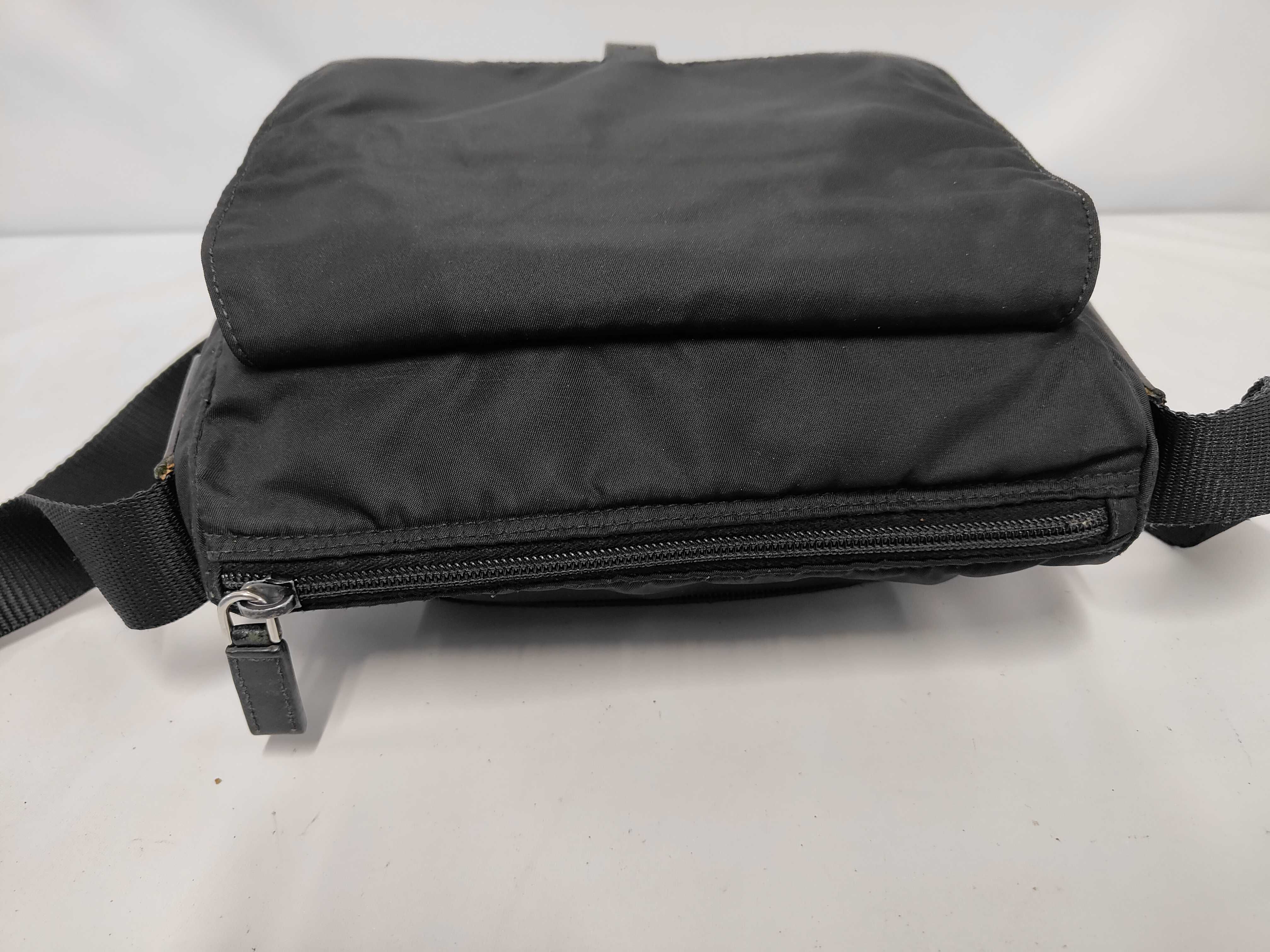 Saffiano Leather x Nylon Shoulder Bag — view 9