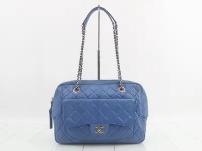 Matelassé Python Shoulder Bag