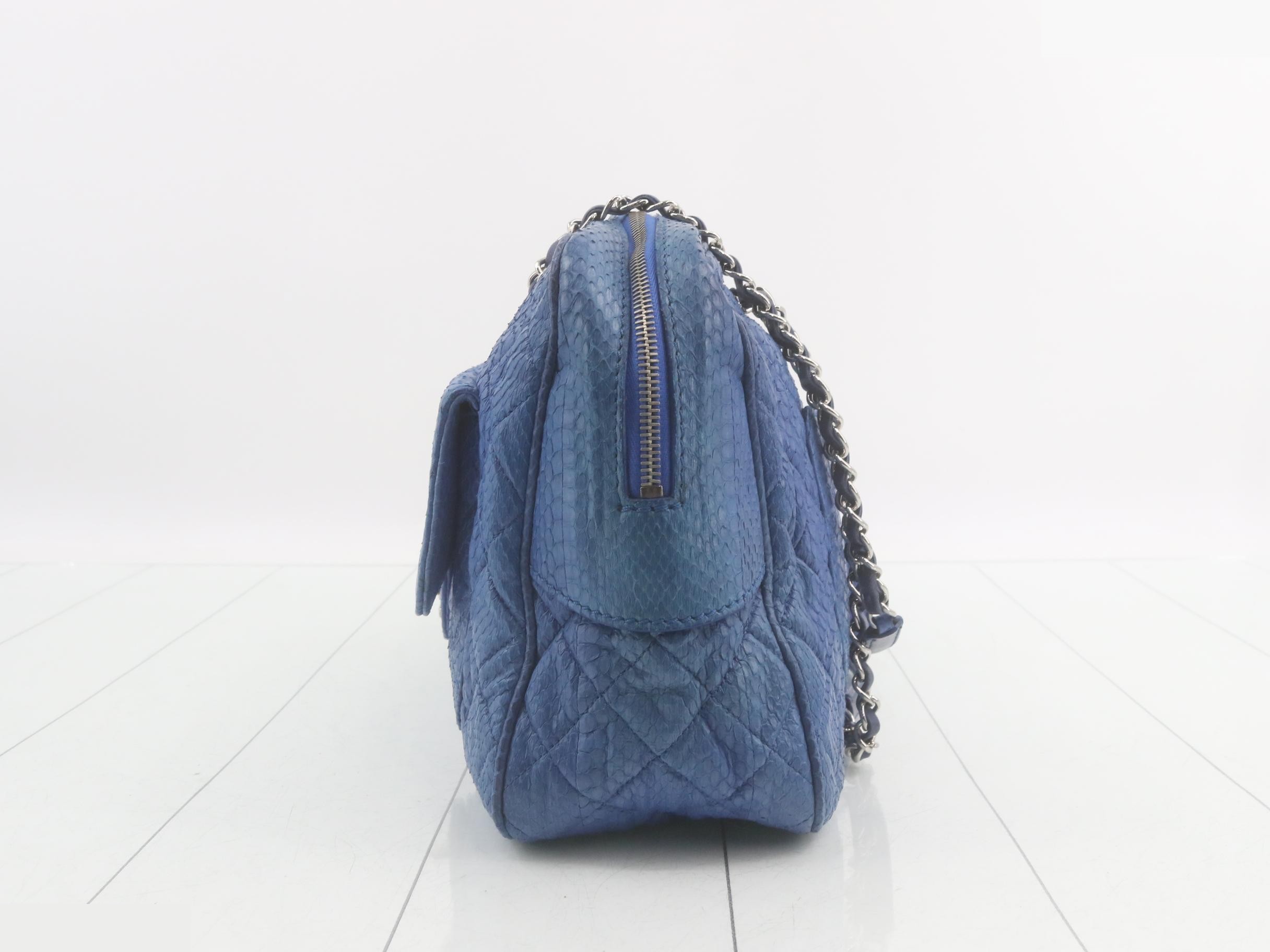 Matelassé Python Shoulder Bag — view 3