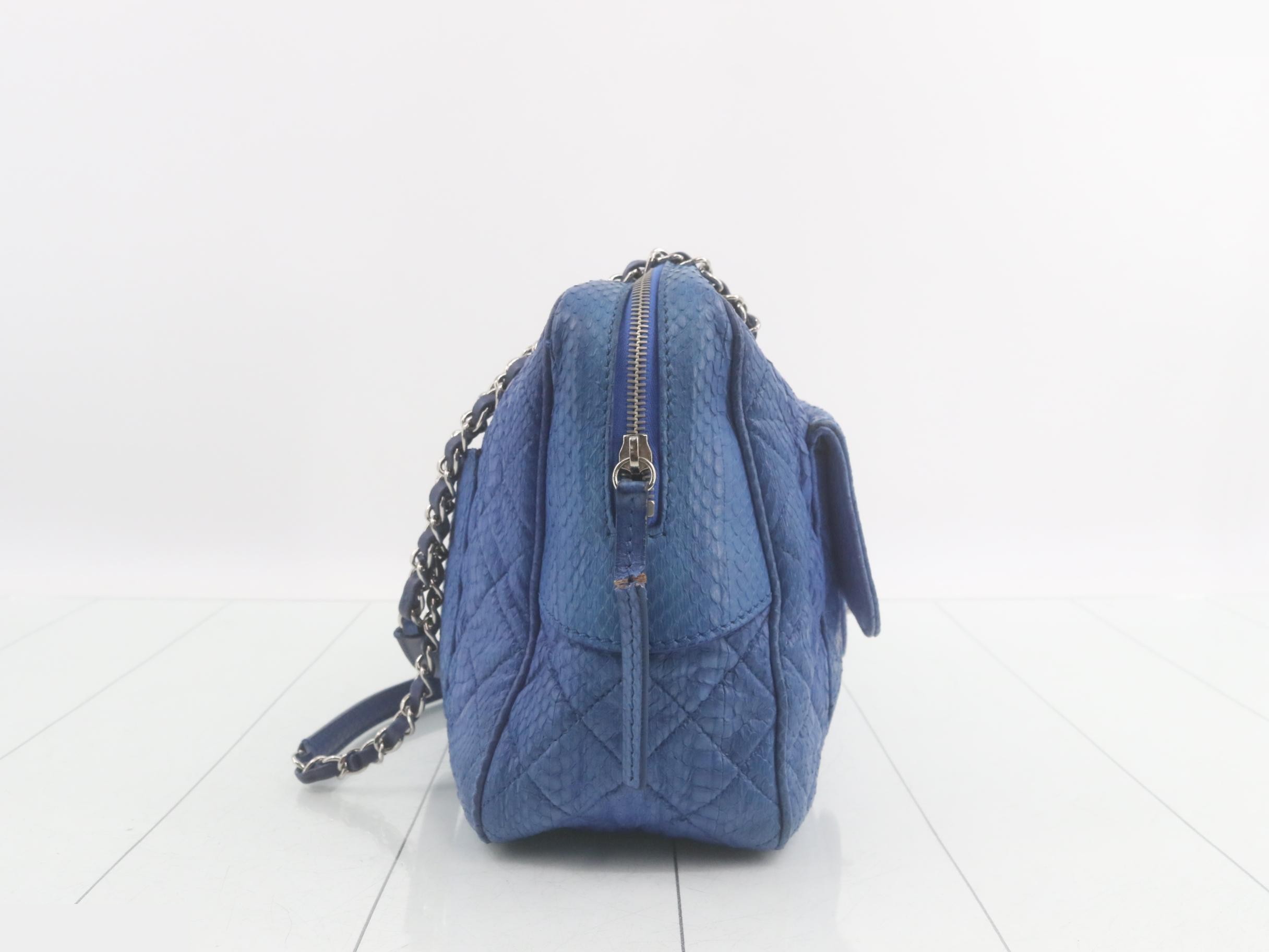 Matelassé Python Shoulder Bag — view 4
