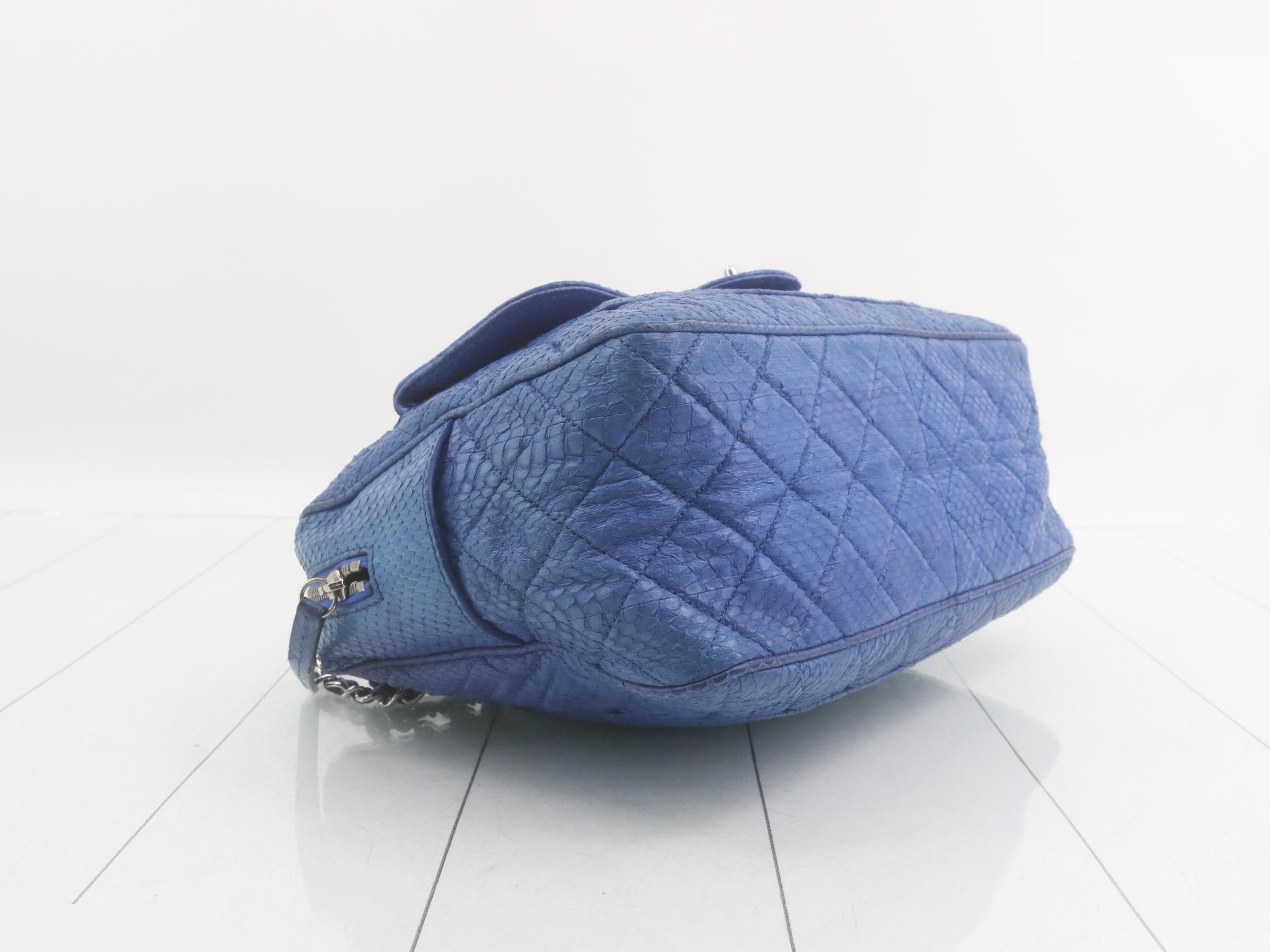 Matelassé Python Shoulder Bag — view 5