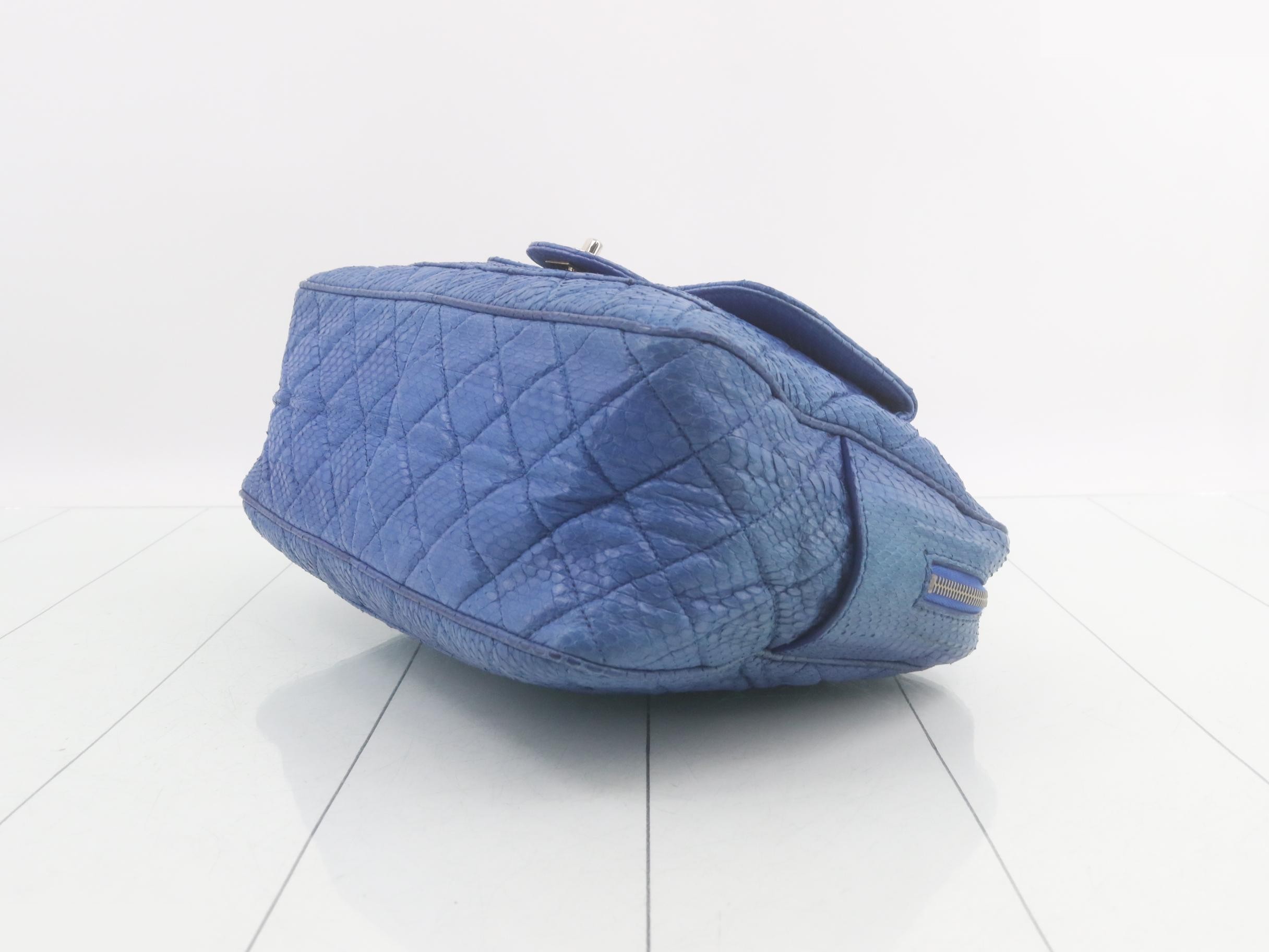 Matelassé Python Shoulder Bag — view 6