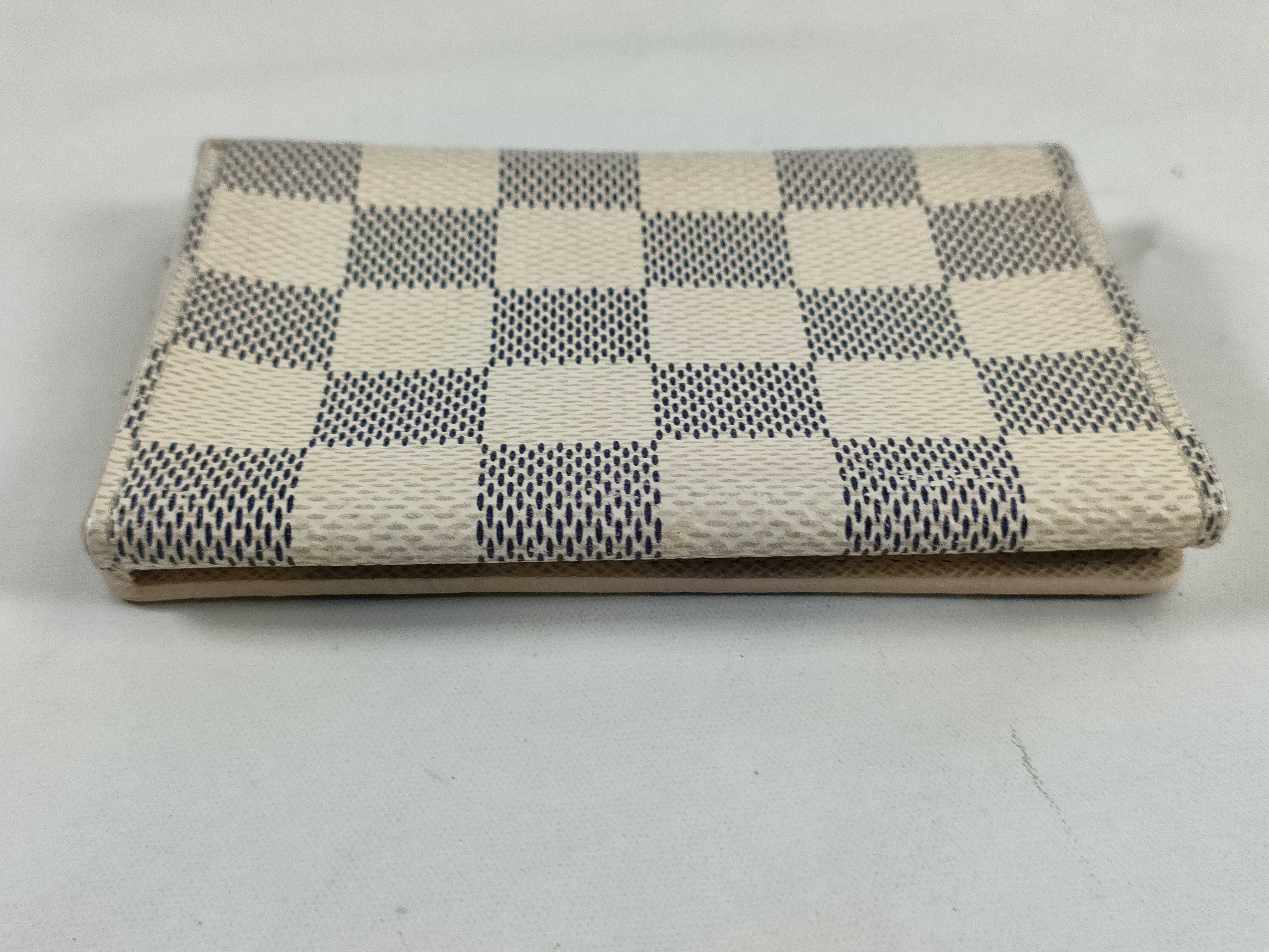 Damier Azur Card Case with Initials - Card Case, Pass Case, Business Card Holder — view 7