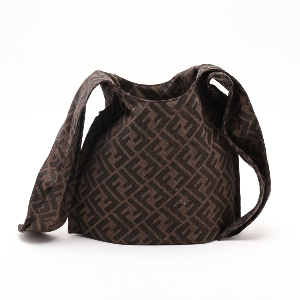 Zucca Mini Shopper 7VA627 Canvas Handbag Brown — view 2