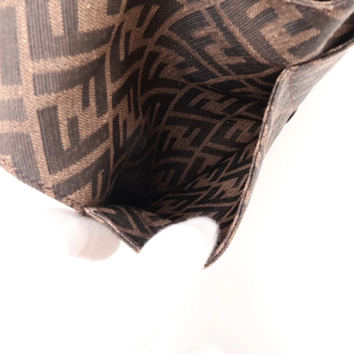 Zucca Mini Shopper 7VA627 Canvas Handbag Brown — view 6