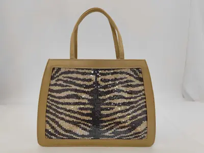 sequined handbag