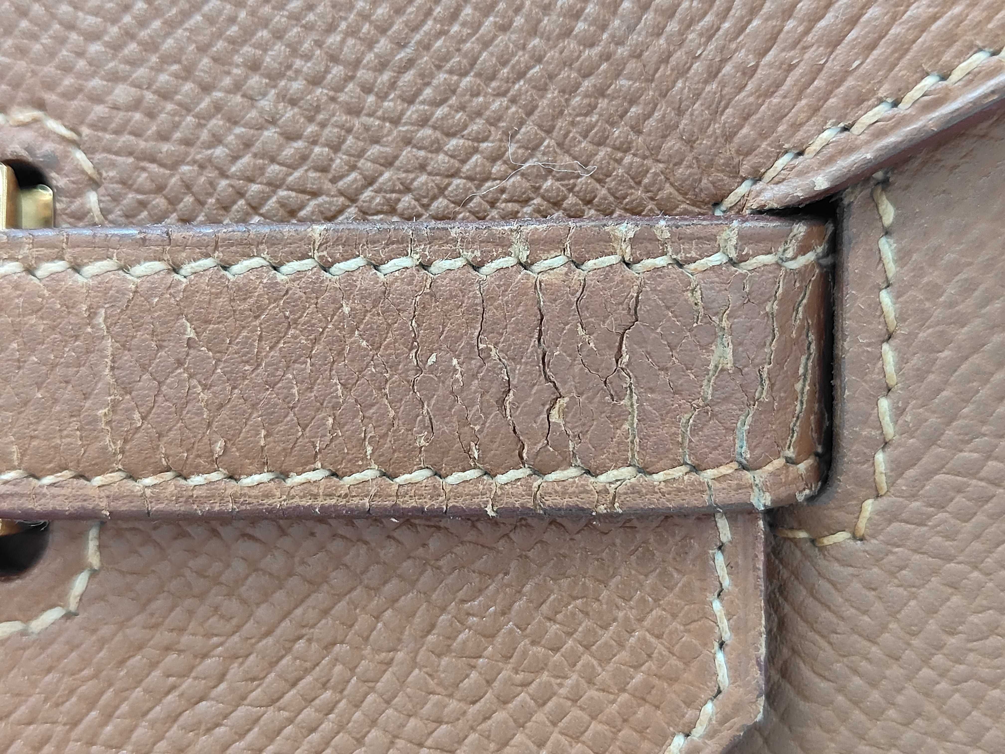 Birkin 40 Courchevel Leather Gold with Gold Hardware ( Z) Handbag — view 14