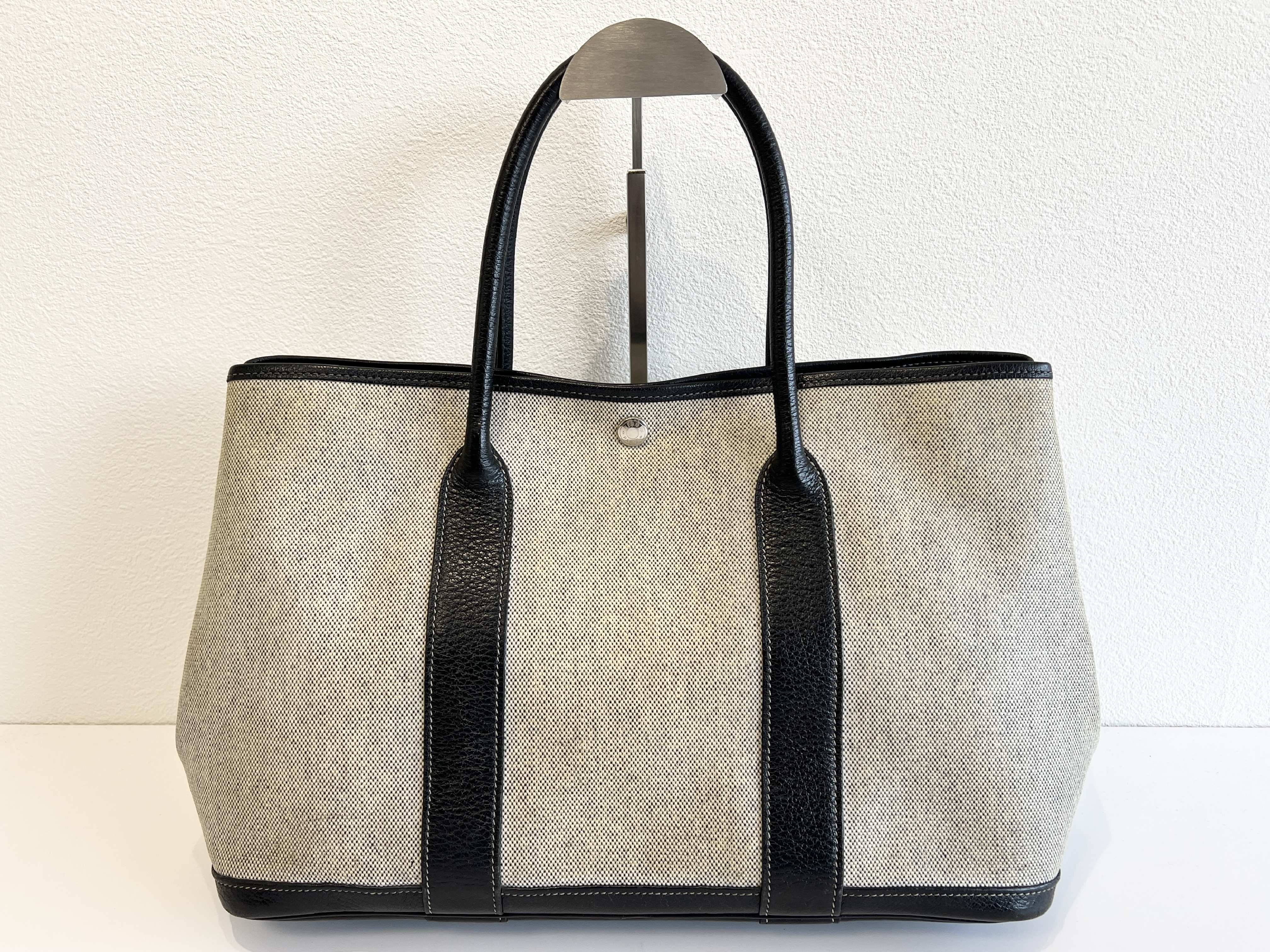 Garden Party PM Canvas Leather Tote Bag Handbag Tote Bag — view 2