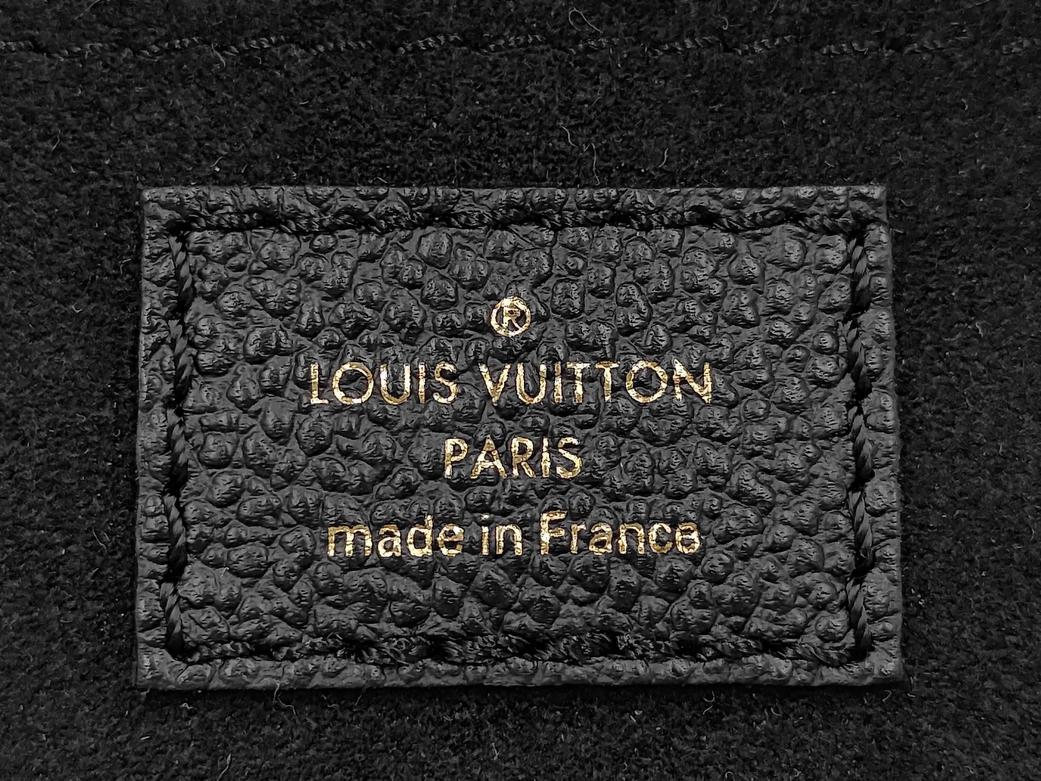 M80478 Petite Sac Plat Calf Black Gold Monogram Empreinte IC Chip Bag — view 12